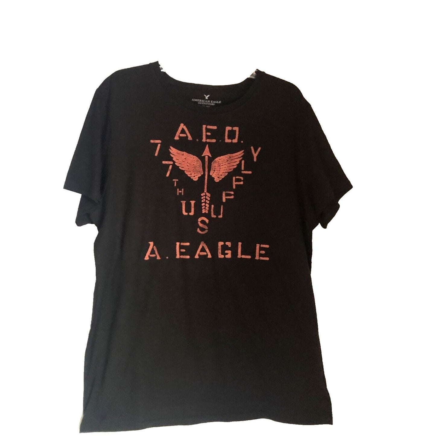 American Eagle Men’s Black Shirt Vintage Large VTG