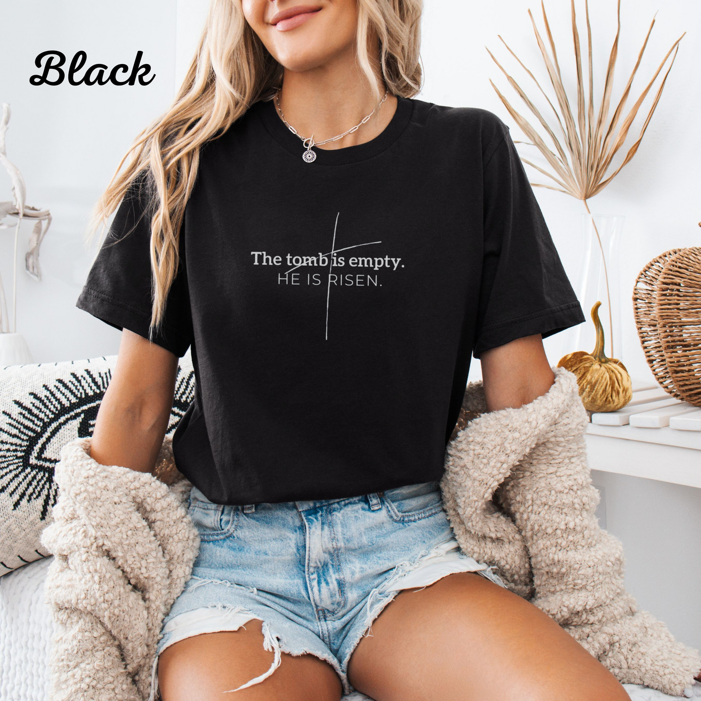 The Tomb Is Empty Shirt – He Is Risen Christian T‑Shirt, Easter Faith Tee, Resurrection Jesus Shirt, Religious Graphic Tee
