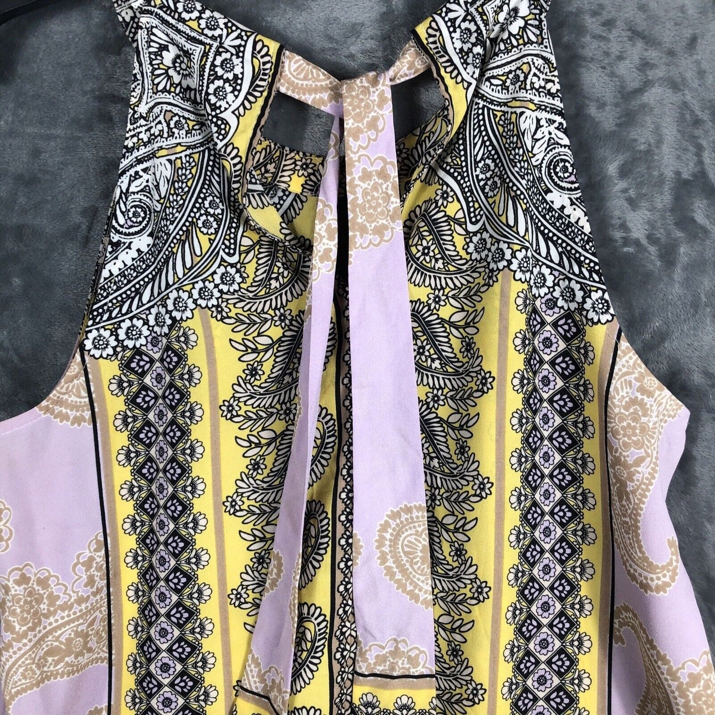 New York And Company Tops Medium Women’s Yellow And Lavender Shirt