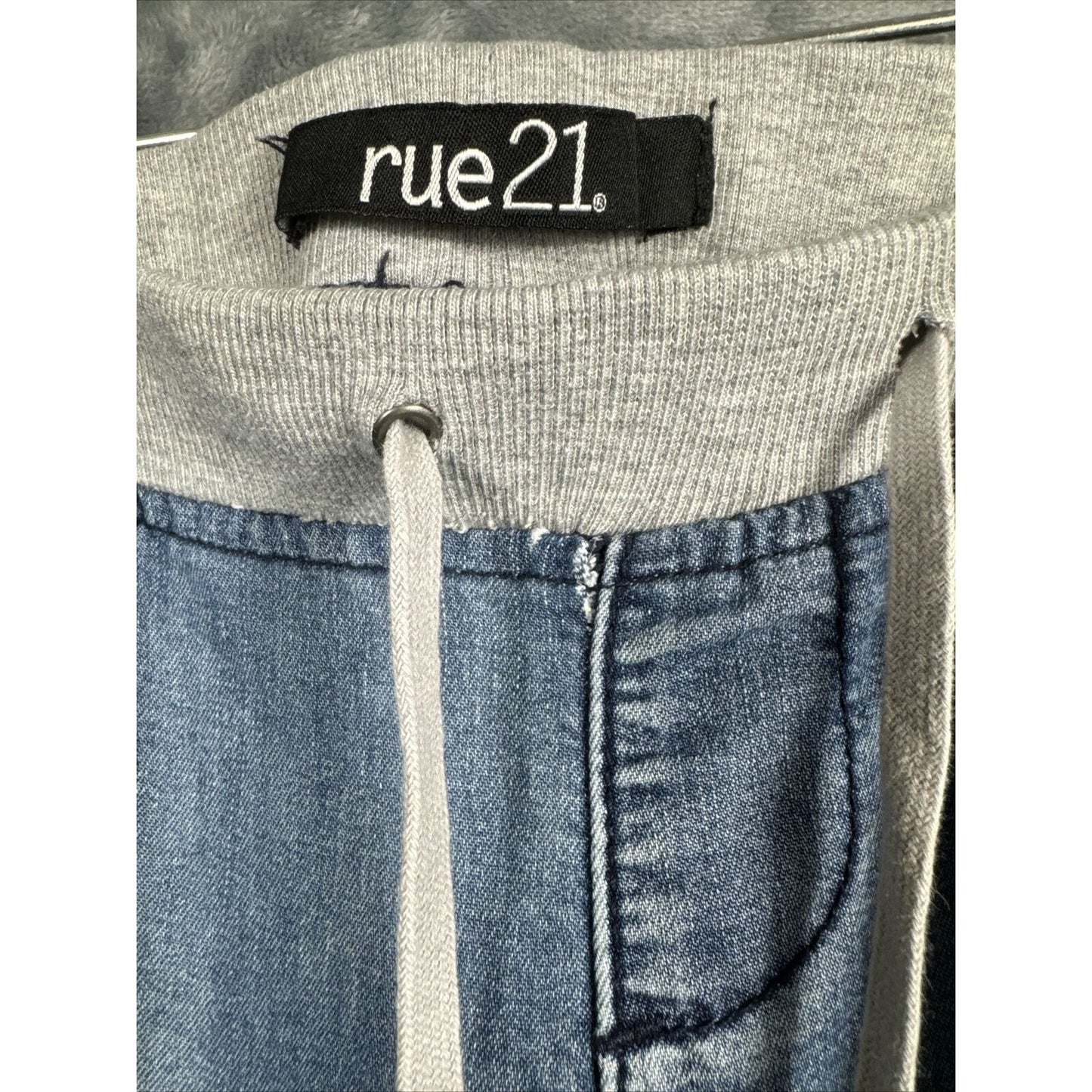 Rue 21 Pants Girls Small Distressed Soft Blue Joggers