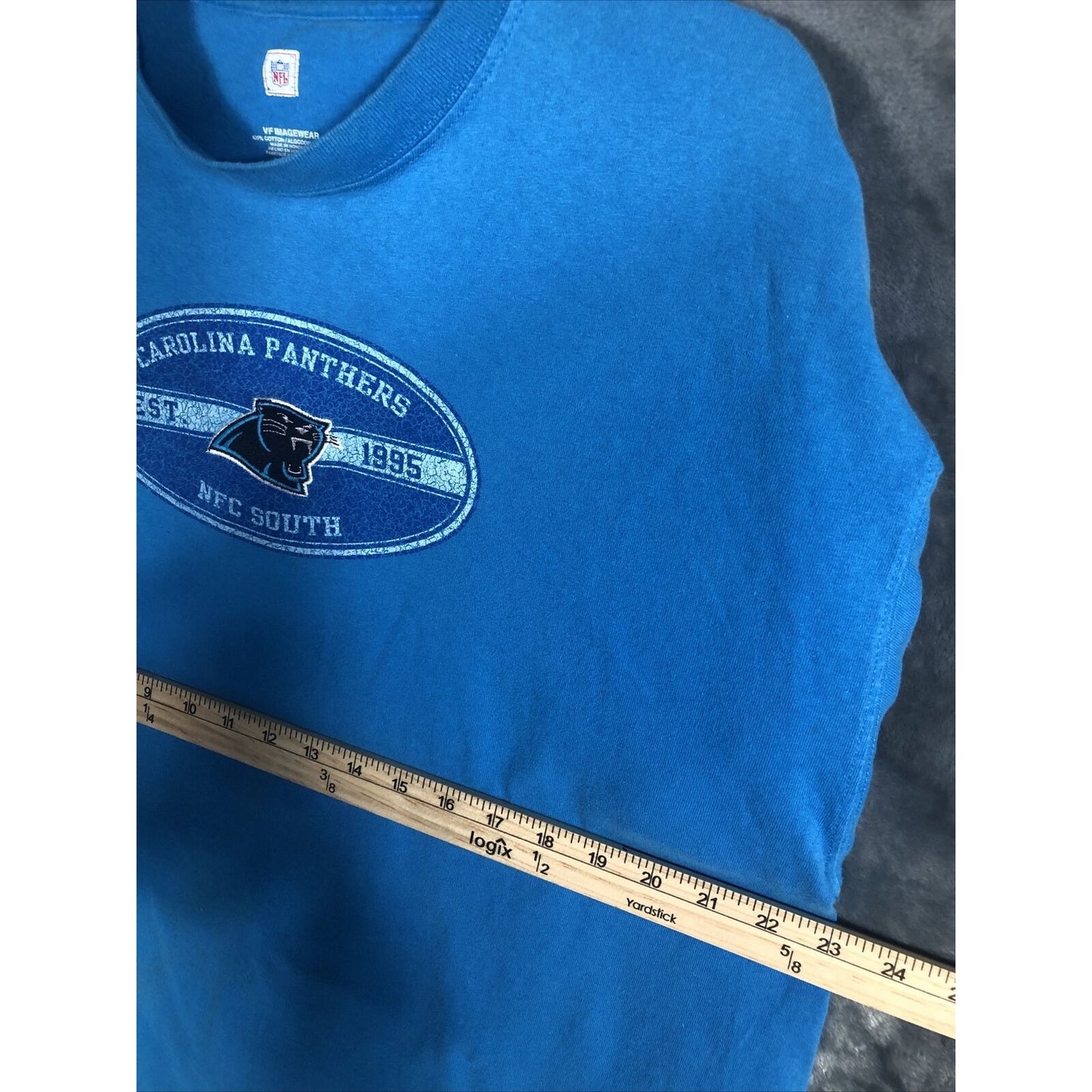 Carolina Panthers Men’s Shirt Nfl Blue Extra Large T-Shirt VF Imagewear