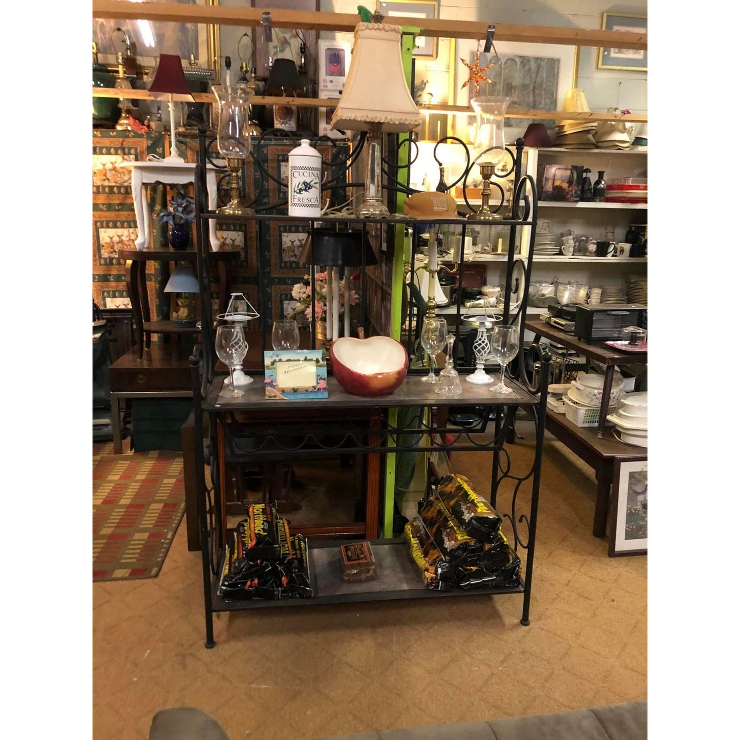 Bakers Rack /Wine Rack 44D-70H-17W