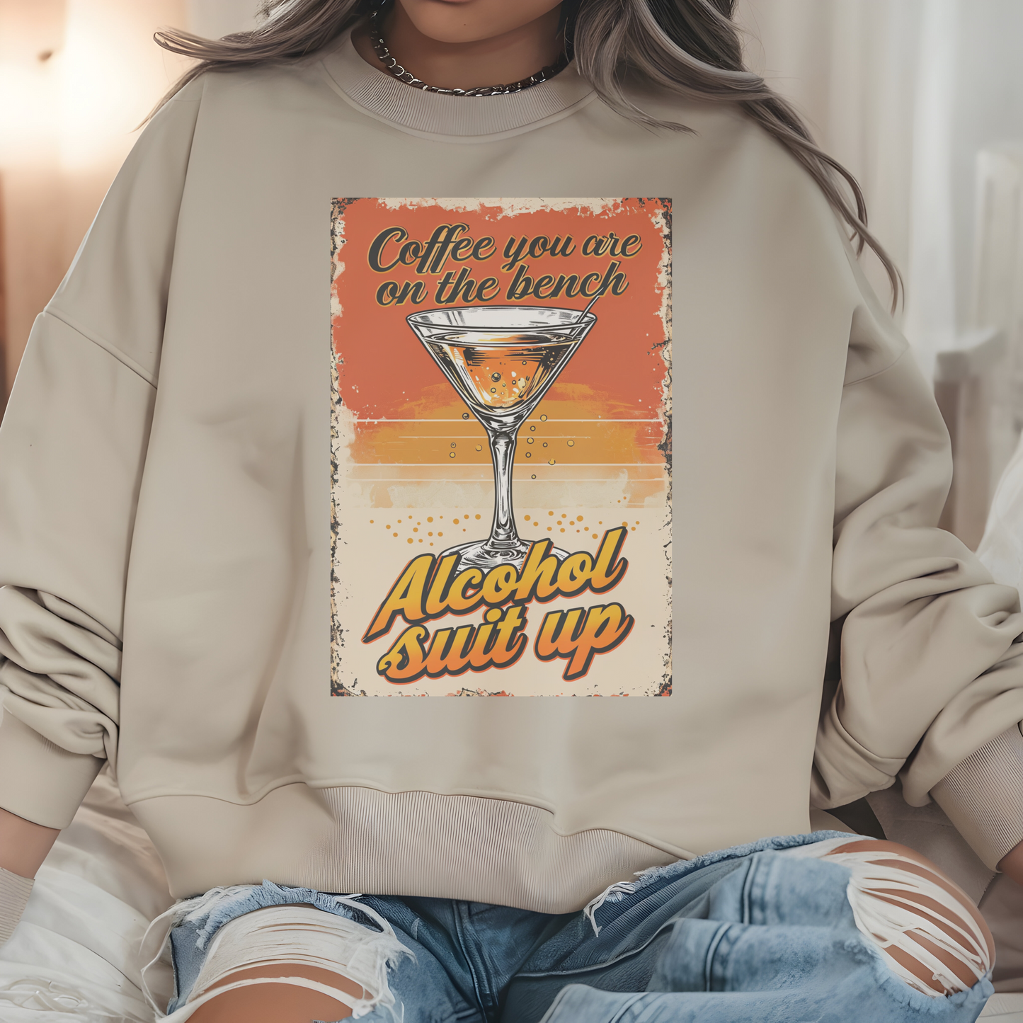 Alcohol Shut Up Sweatshirt for Women – Casual Funny Gift
