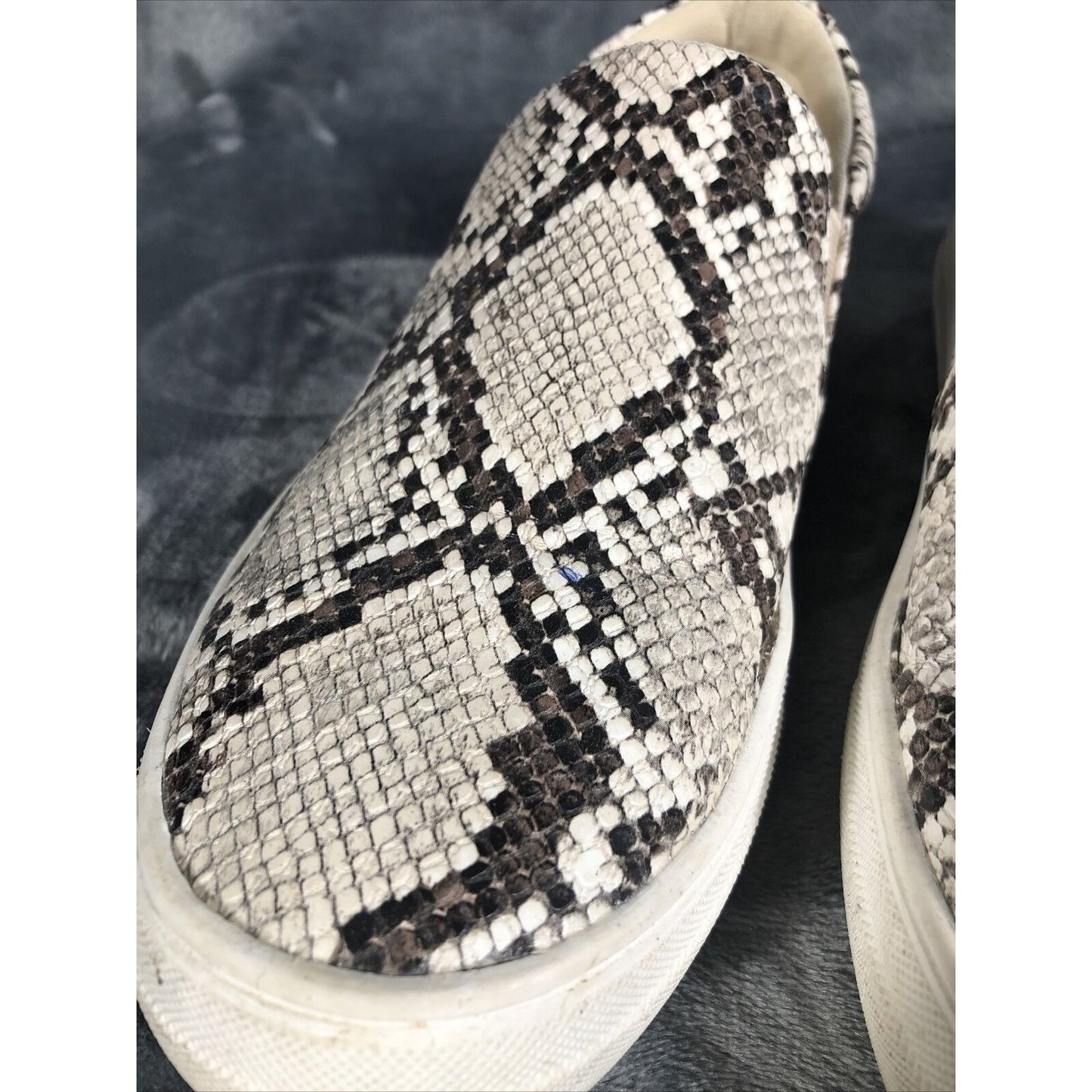 Coconuts Snakeskin Shoes Woman’s slip on Shoe Adult Size 8