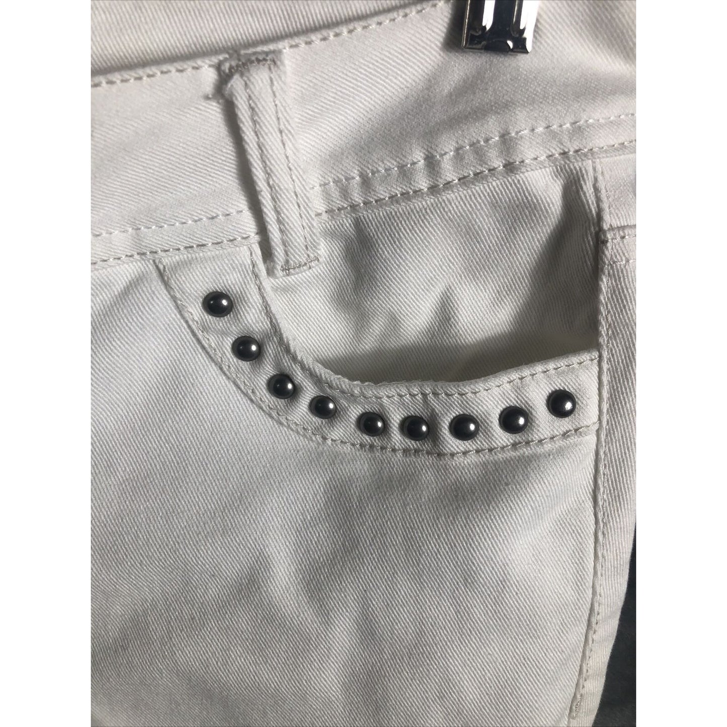 Glo Jeans White Studded Pocket Girls Junior Size 5