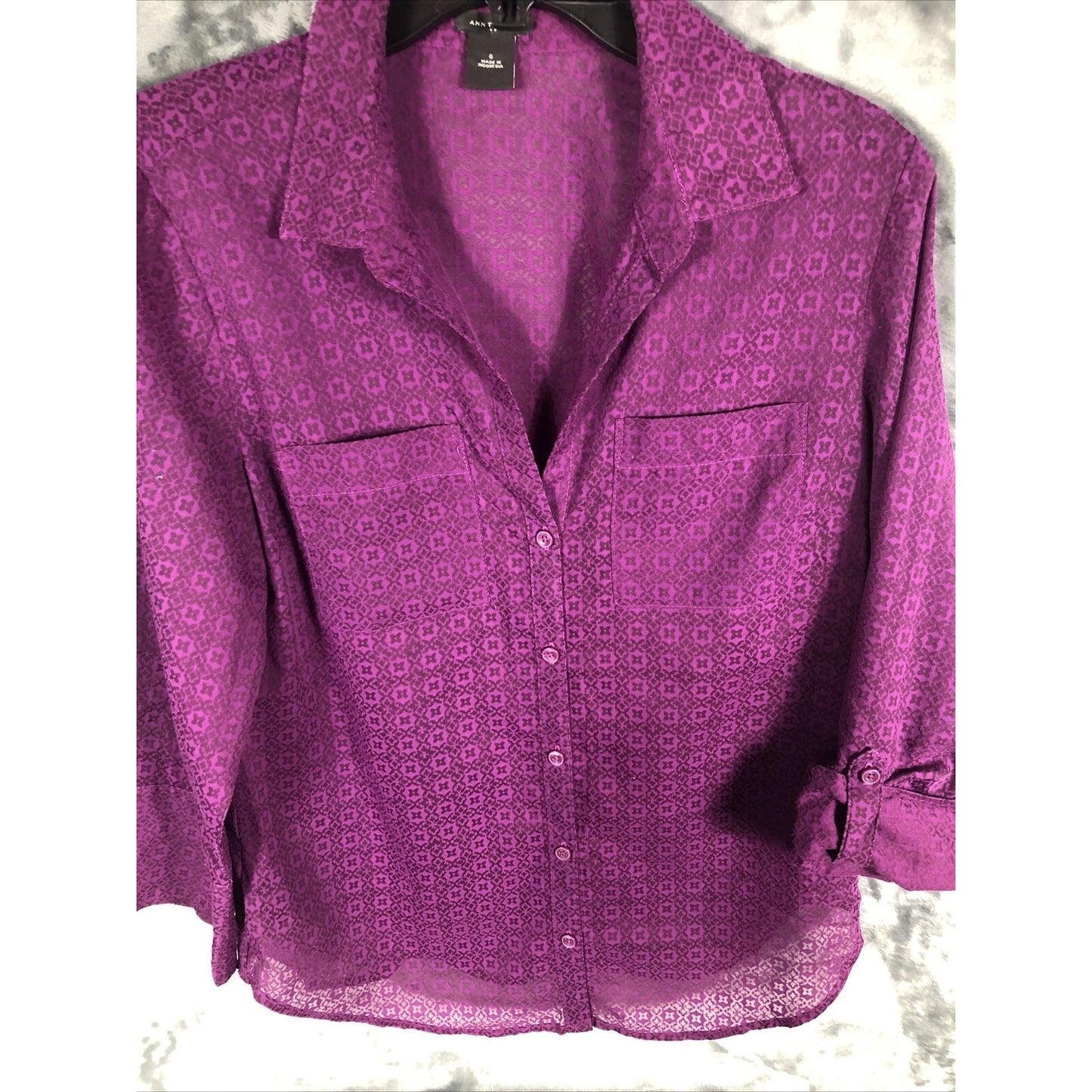 Ann Taylor Blouses Women’s Button Down Size 6