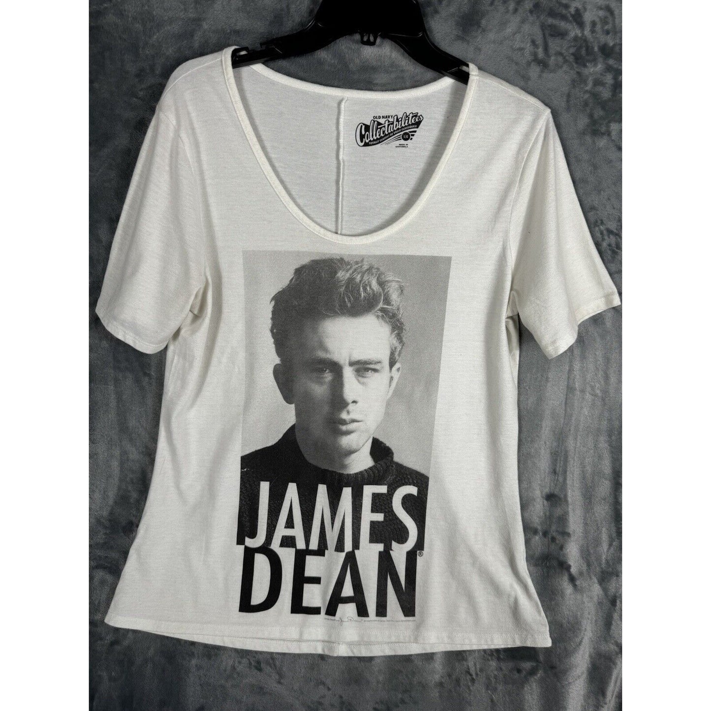 Old Navy Collectibletees James Dean White T-Shirt Fun Graphic Adult Size Large