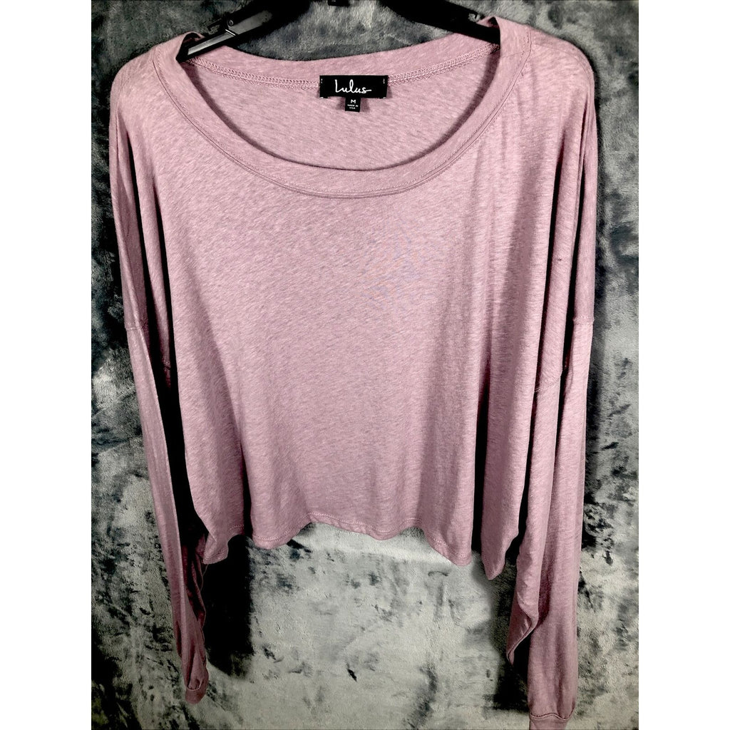 Lulus Womens Blouse Top T Shirt Size M Medium Long Sleeve Stretch Comfort Casual