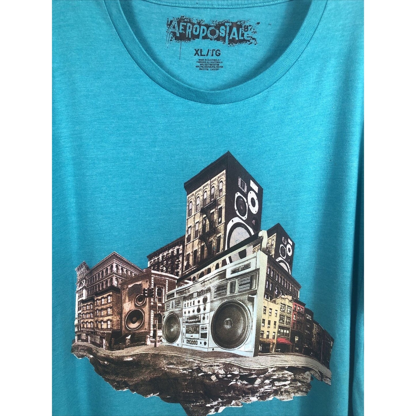 Aeropostale Men’s Blue Extra Large T-Shirt Radio City Shirt