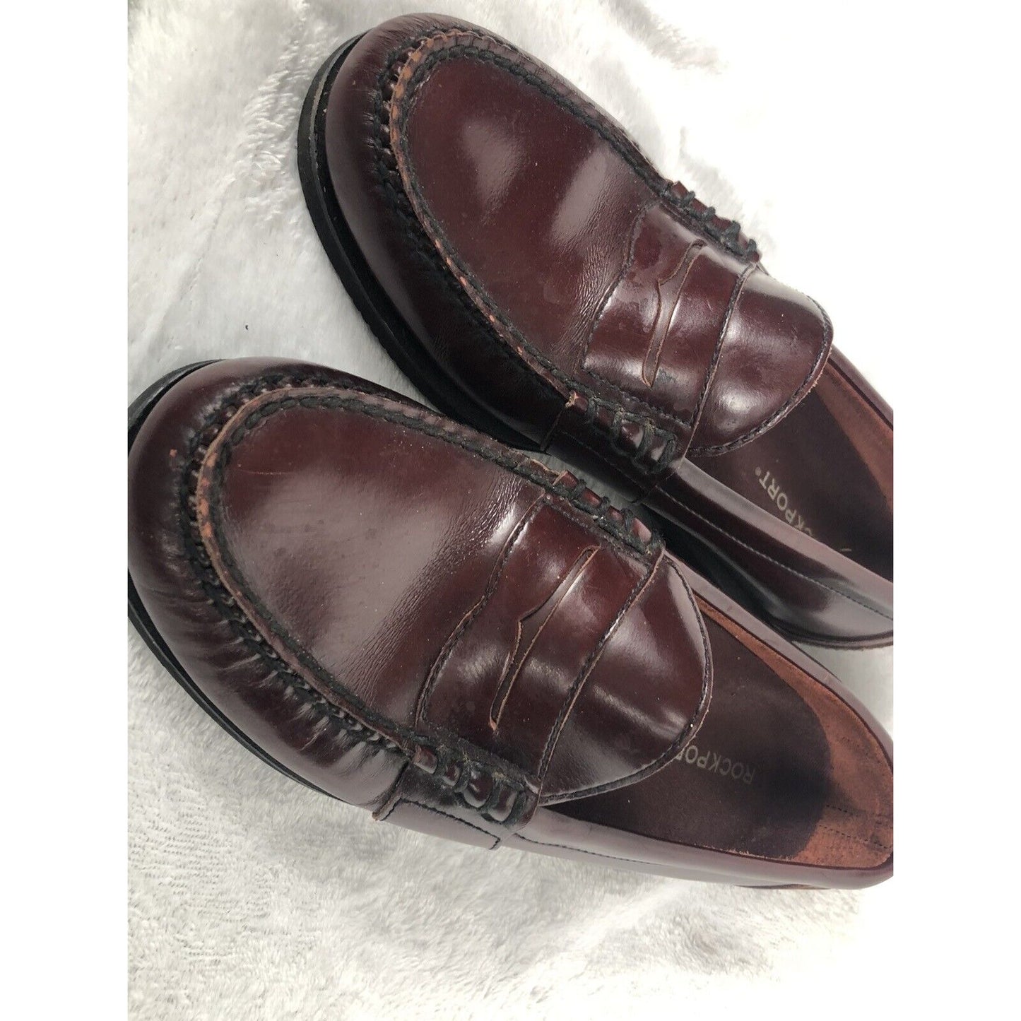 RockSport Men's Brown Leather Dress Shoes