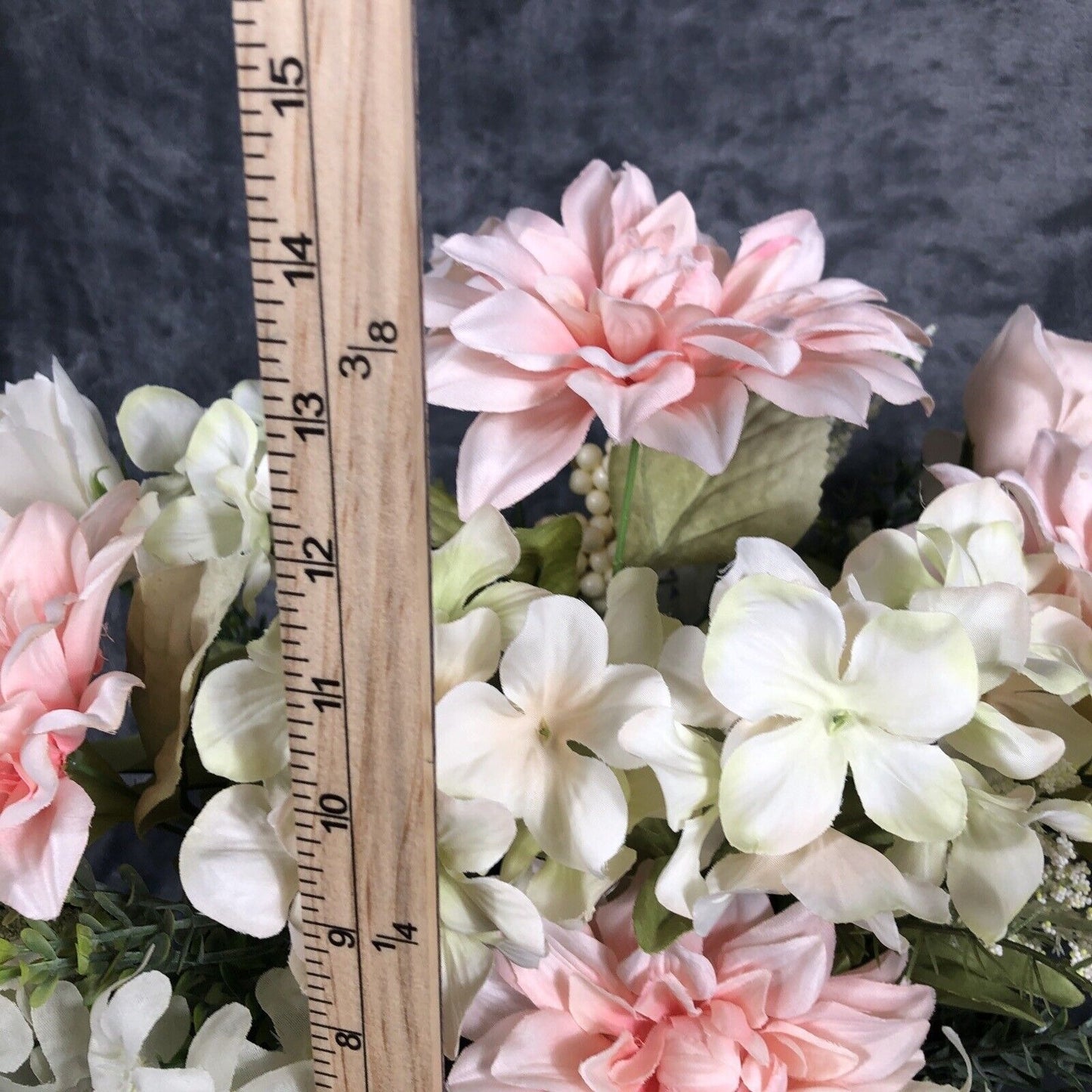 Atrificial Flower Arrangement Spring Home Decor Centerpiece Handmade Faux Accent