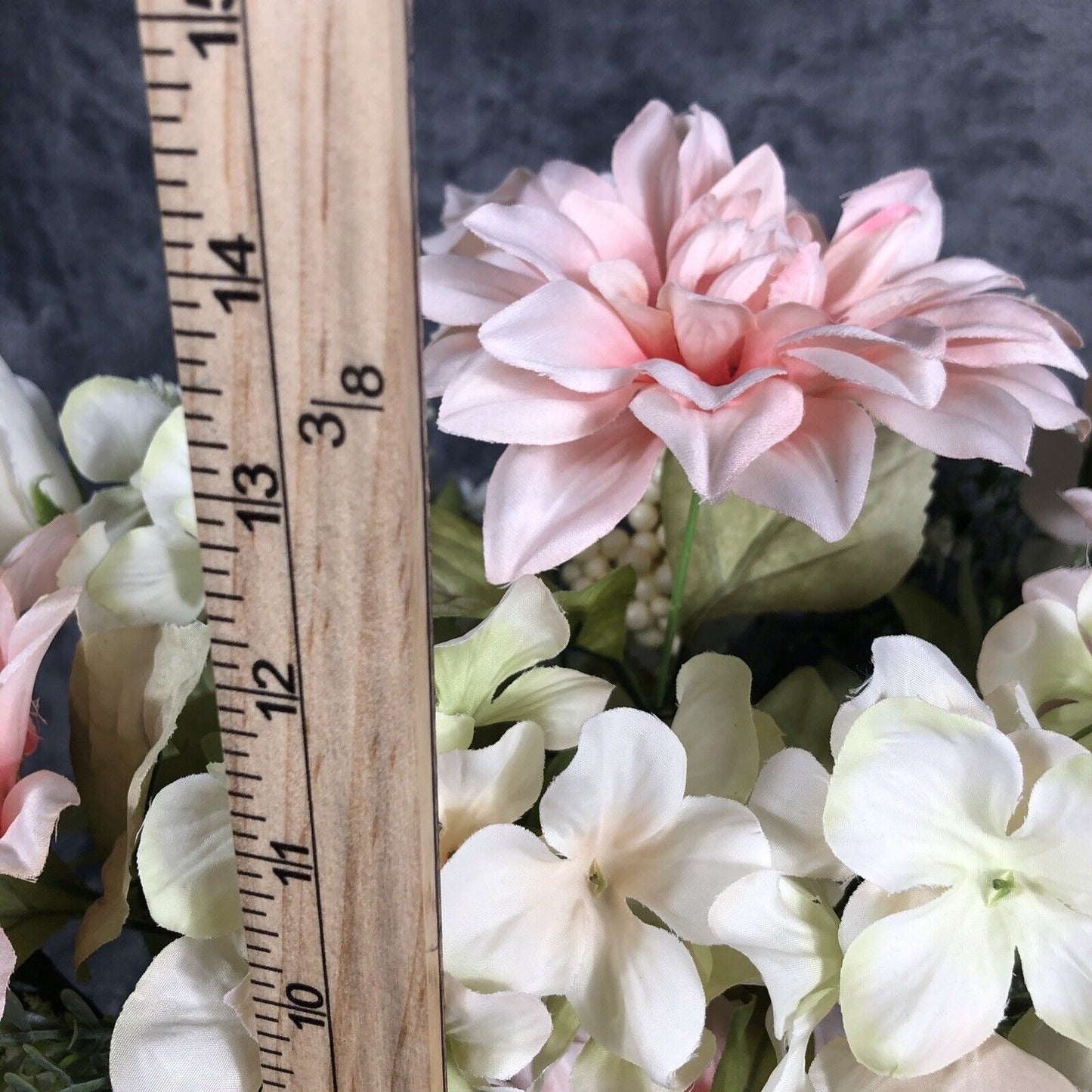 Atrificial Flower Arrangement Spring Home Decor Centerpiece Handmade Faux Accent