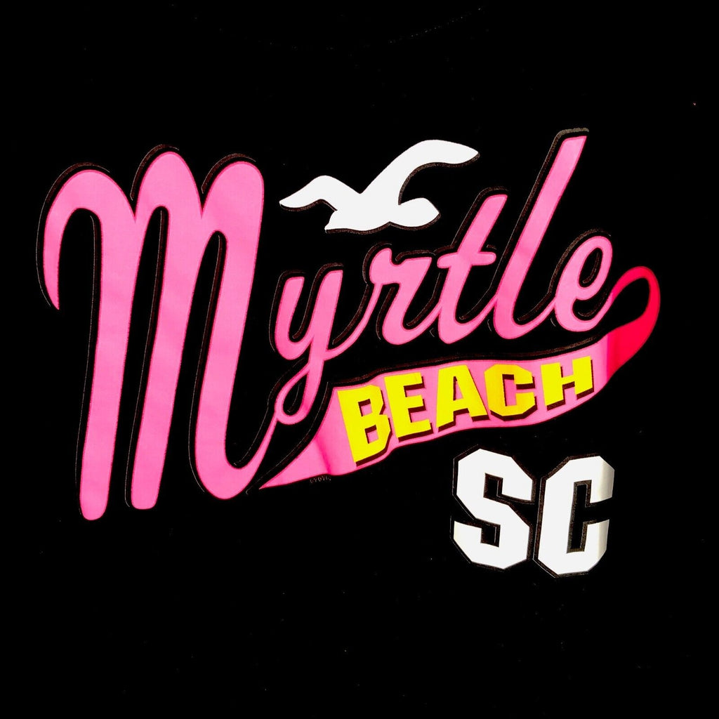 Myrtle Beach Women’s T-Shirt Black Size Large Shirt
