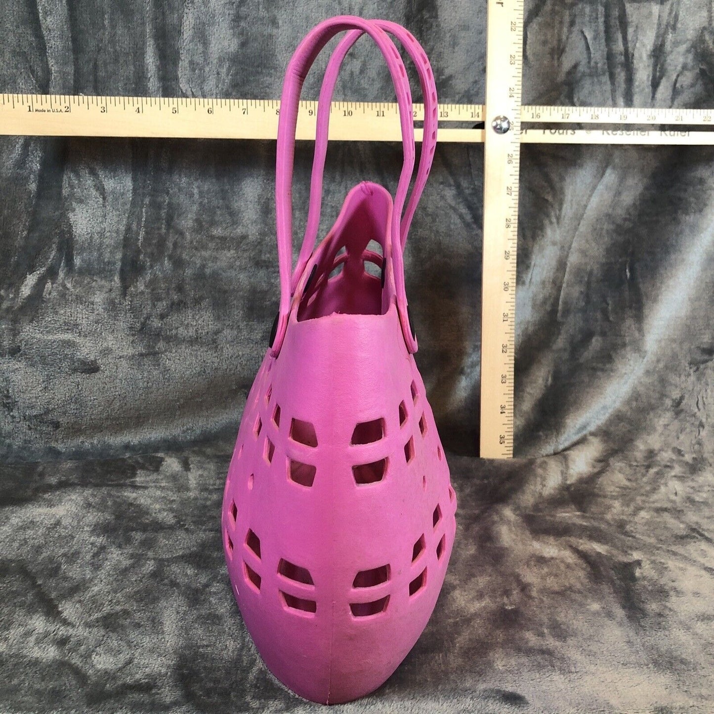 Waterproof Rubber Tote Woman's Medium Size Pink Bag For Women