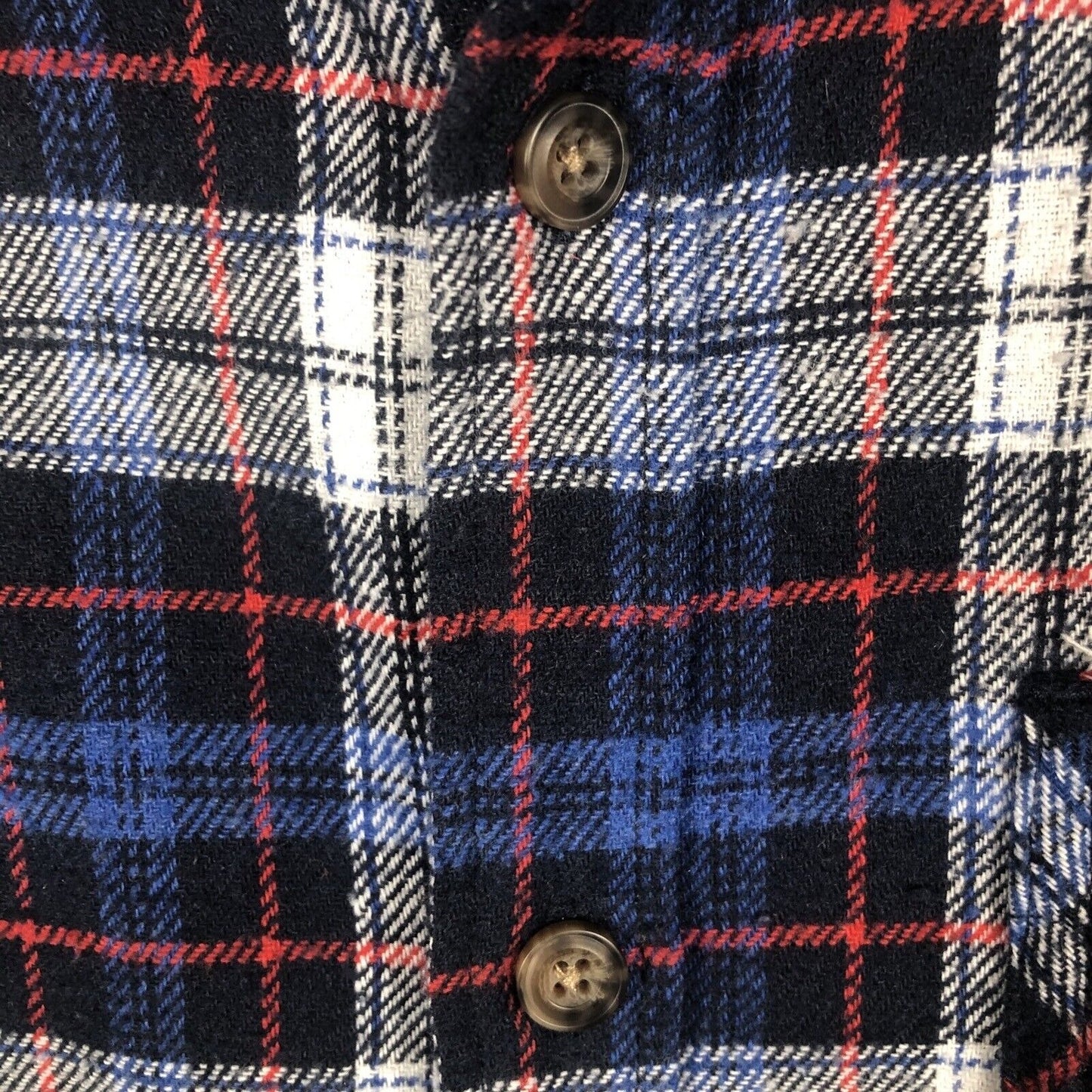 Jachs New York Flannel Shirt Men’s Blue Plaid Longsleeve Size Adult Medium