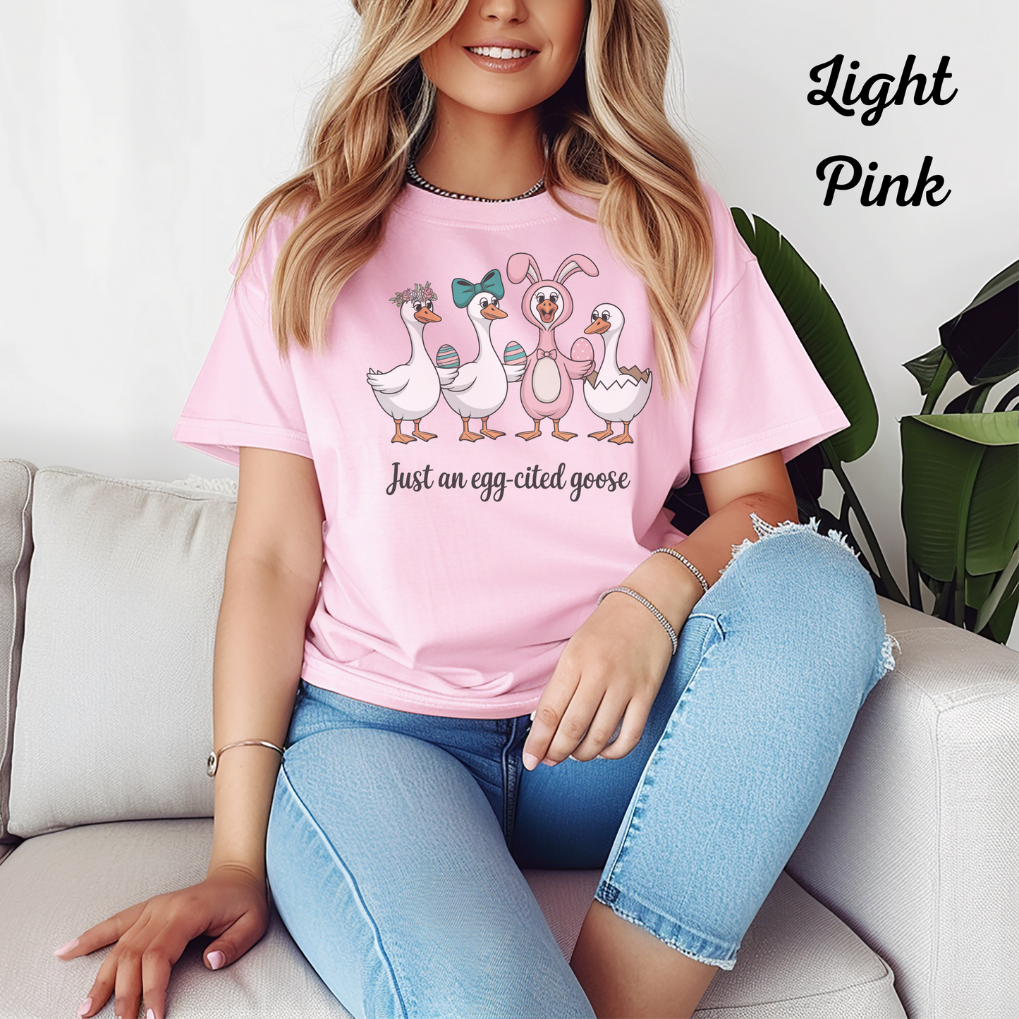 Funny Goose Shirt, Easter Gift Tee, Cartoon Goose Top, Women's Yellow Tee, Cute Goose Design, Spring Graphic Shirt, Goose Lover Gift
