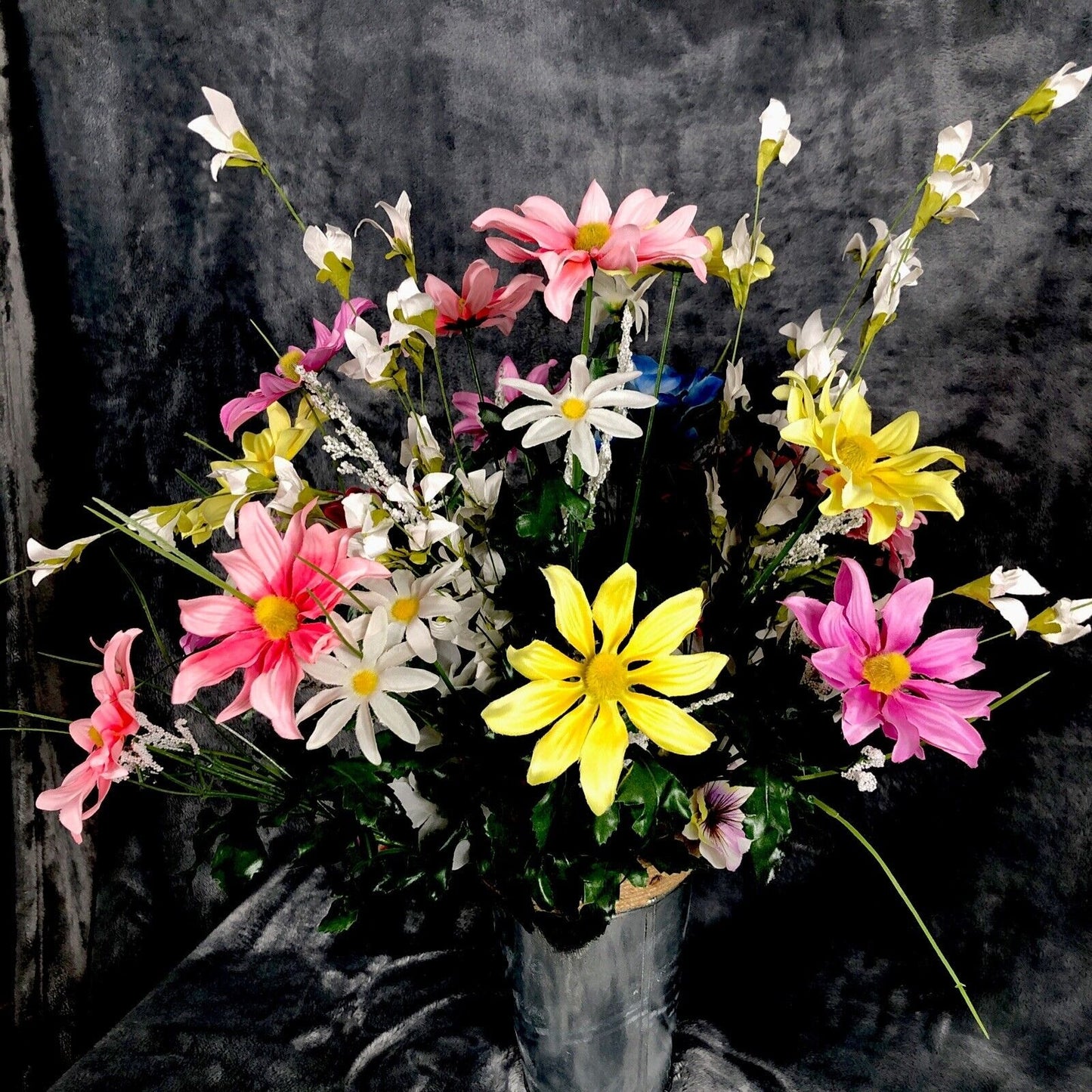 Artificial Flower Arrangement Silk Spring Bouquet New Floral Arrangement