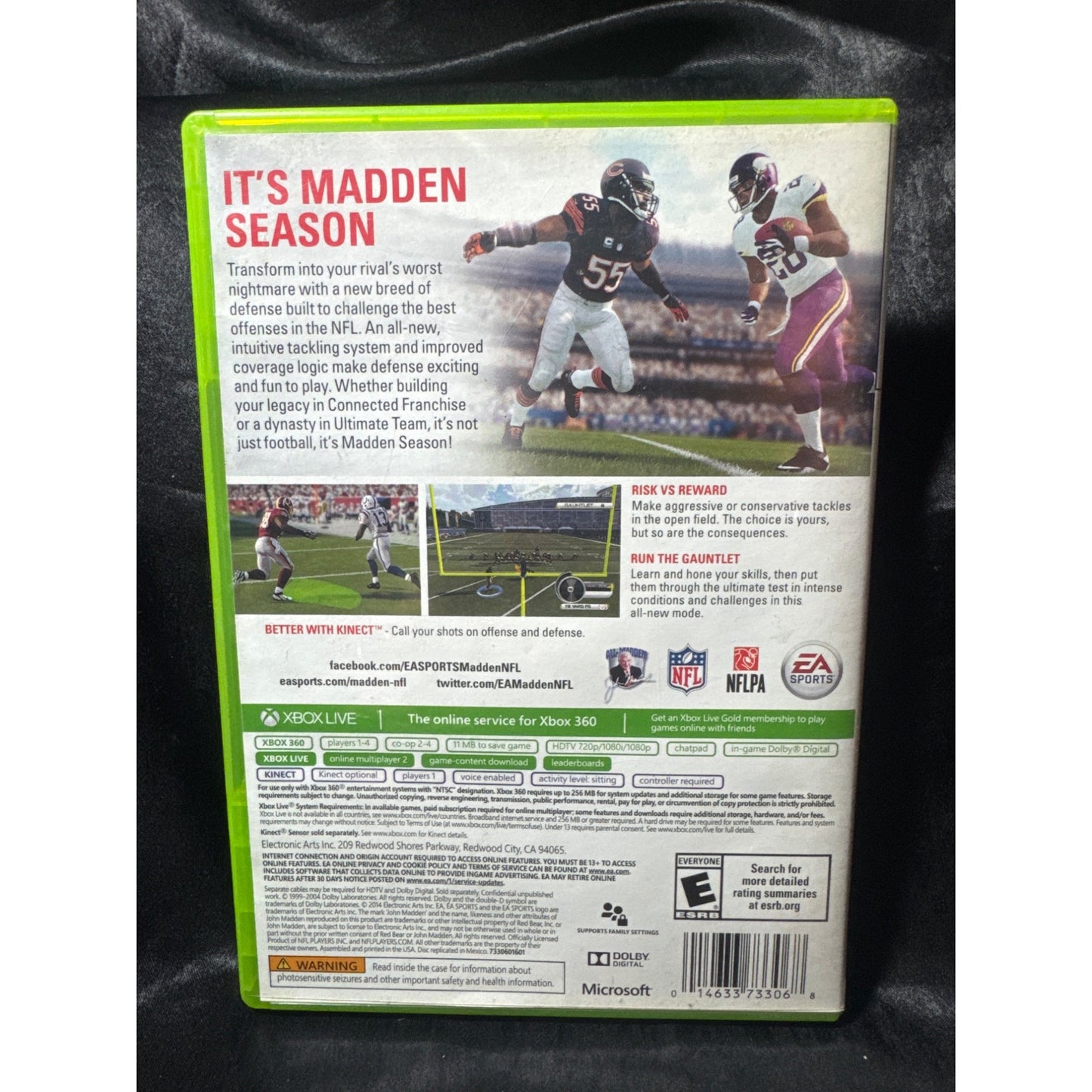 Madden NFL 15 Xbox 360 Game EA Sports Complete With Case & Manual