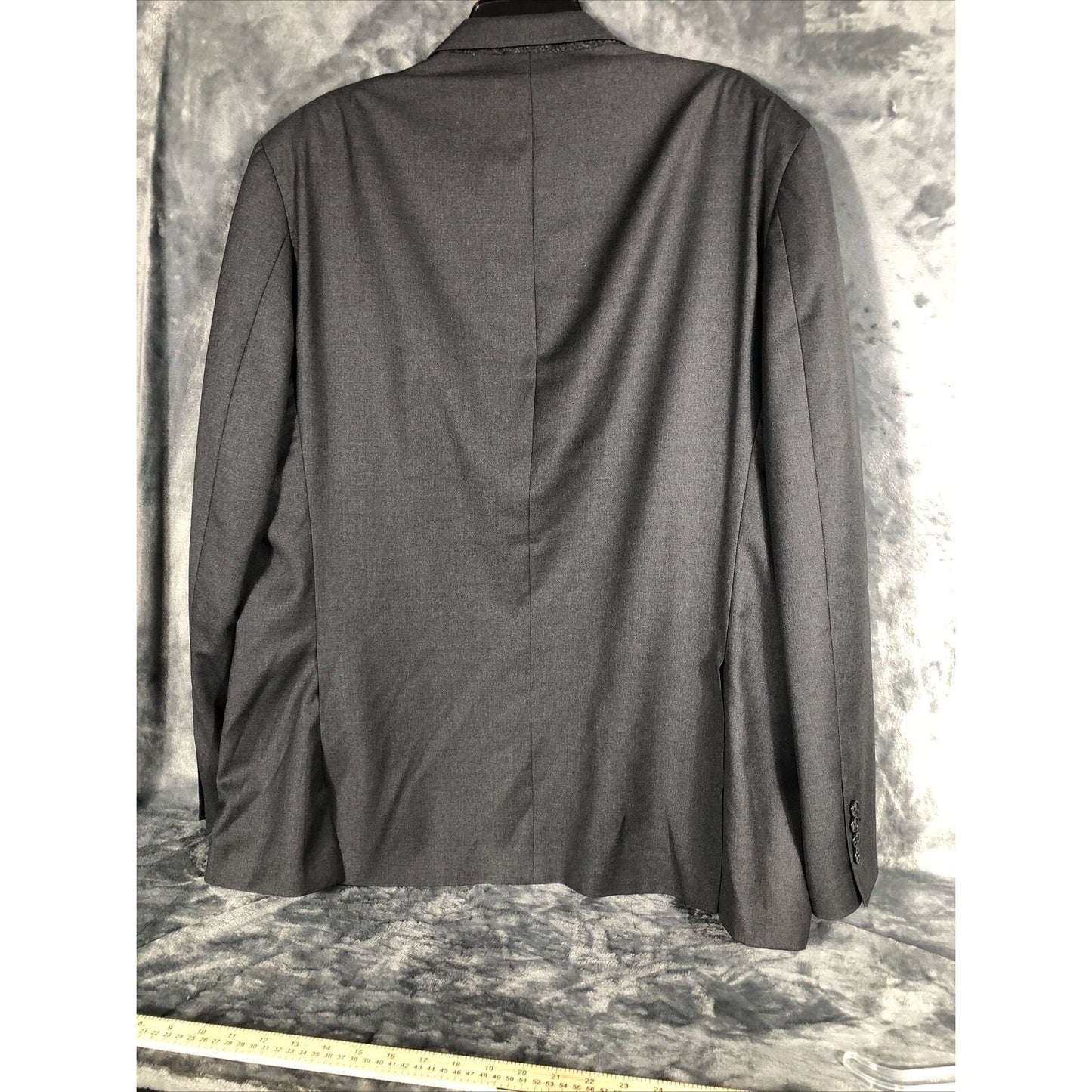 REDA TAILO RED Suit Jacket Men’s Dress Grey Wool Suit Coat Size 46