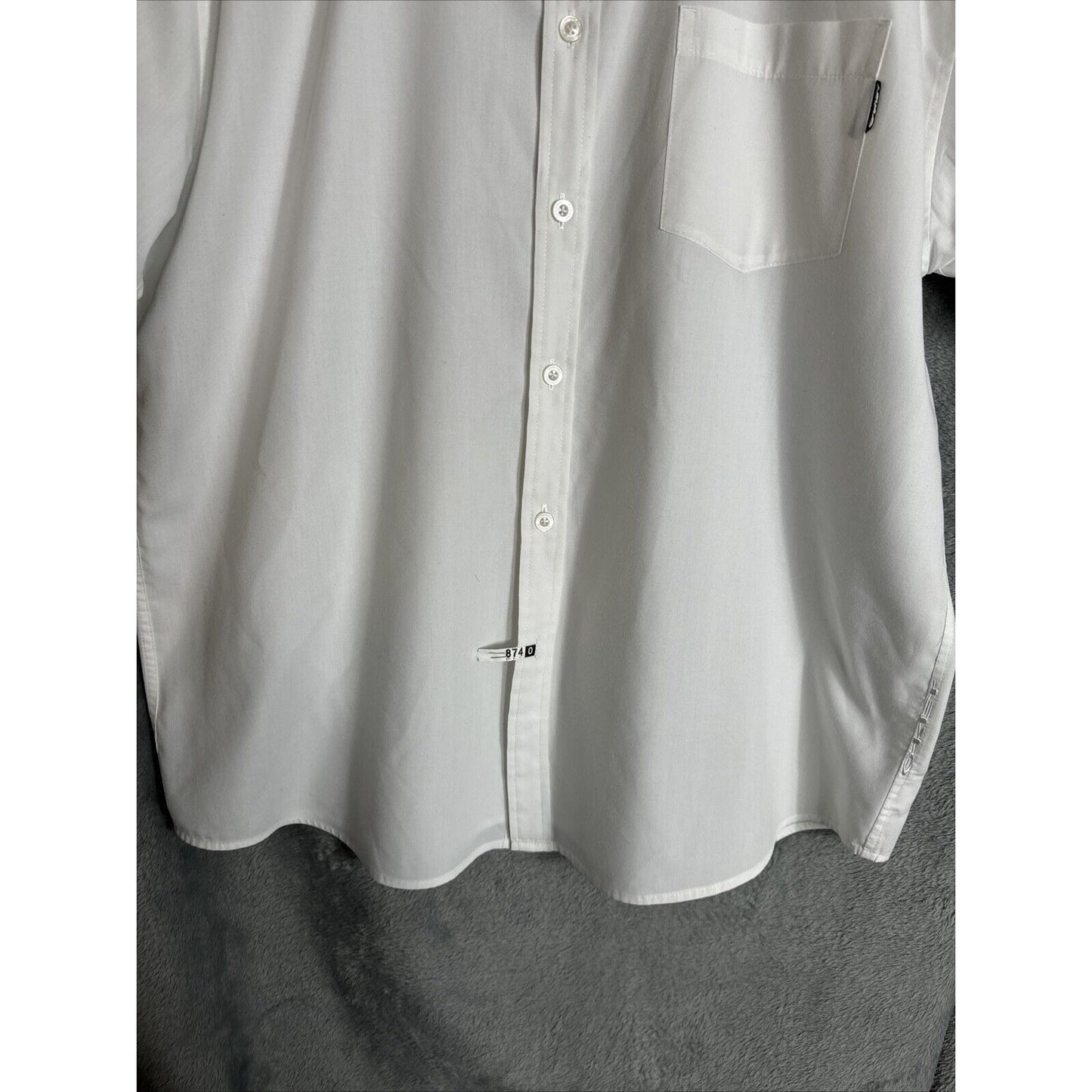 True Fit Men’s Oakley Shirt White Button-Down Dress Shirt Casual Golf Shirt XL