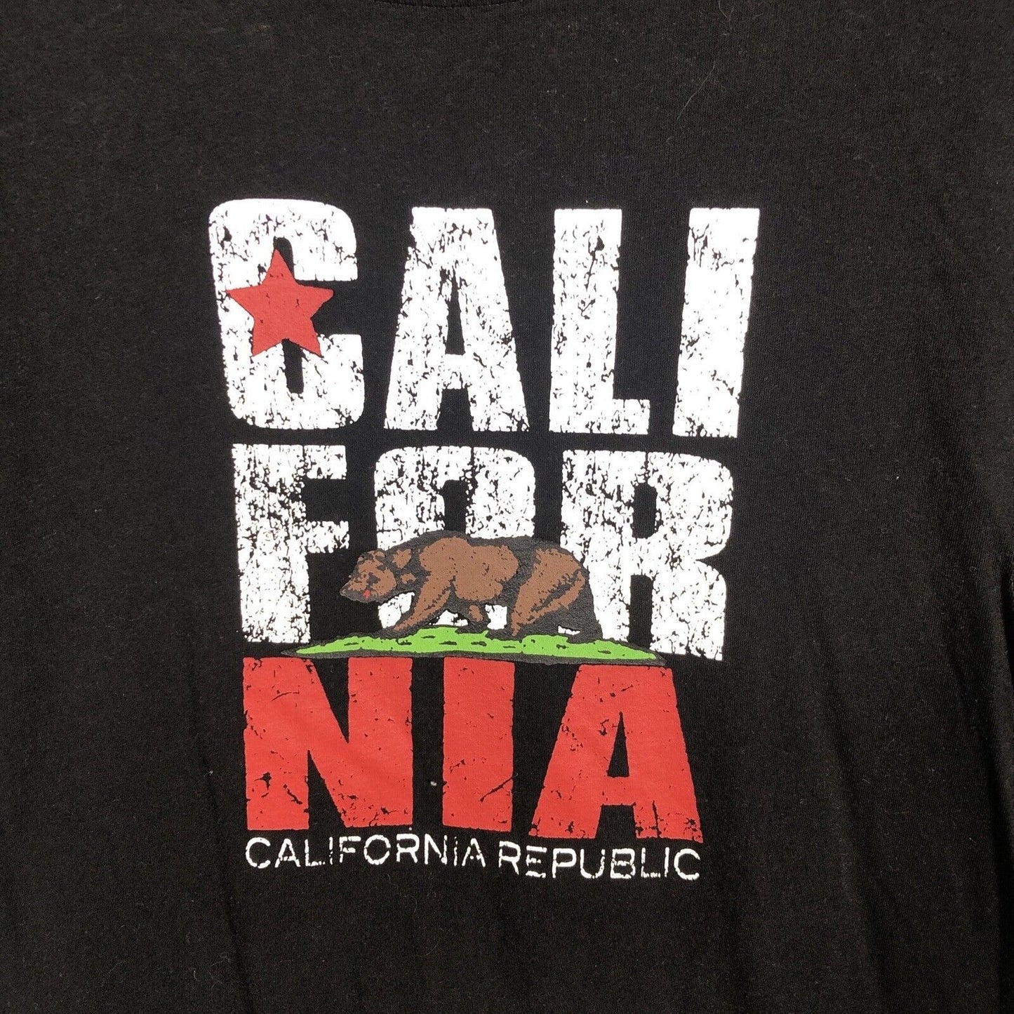 Live And Tell California Republic Women’s T-Shirt Black Extra-Large Shirt
