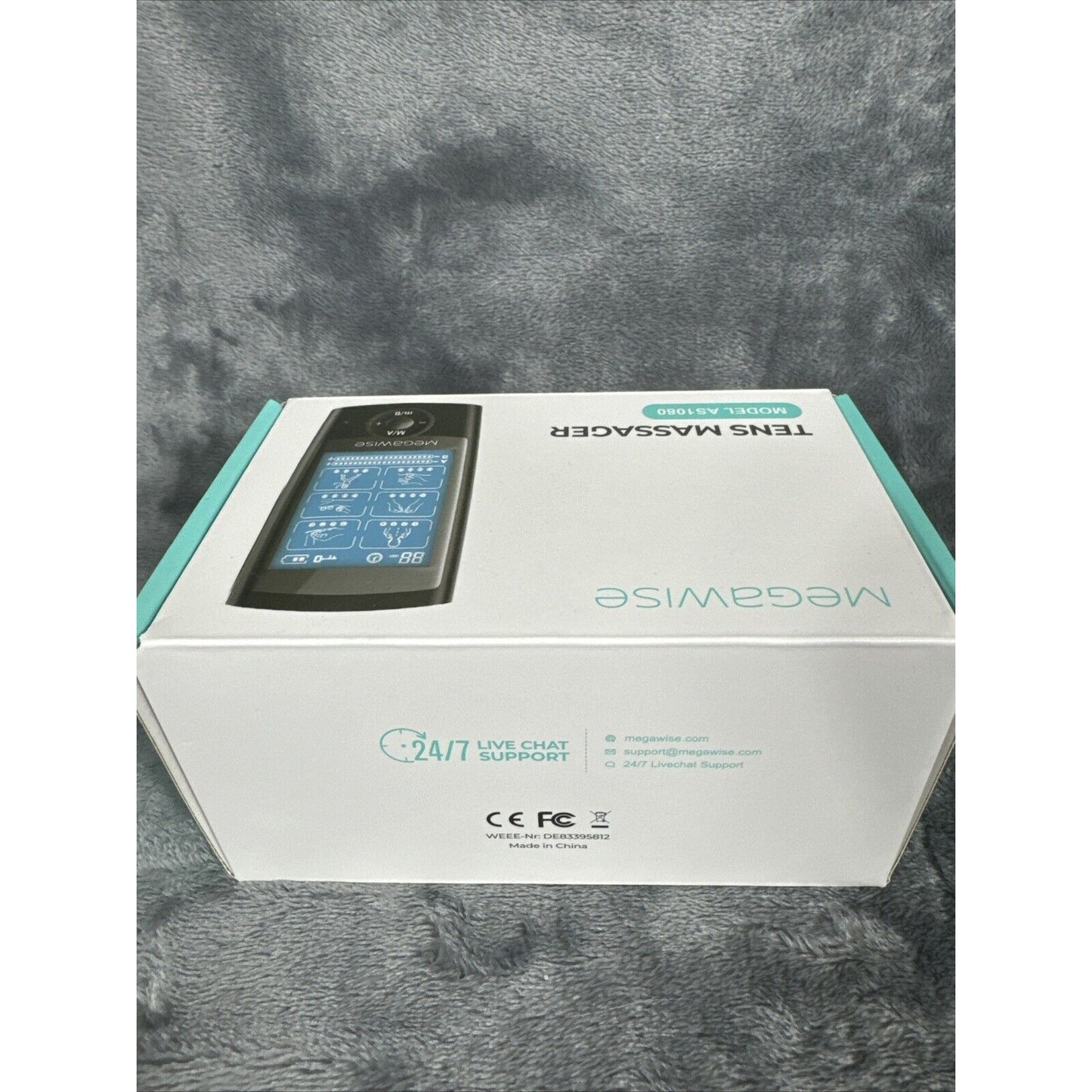 Megawise TENS Massager Model AS1080 With Electrodes & Cables