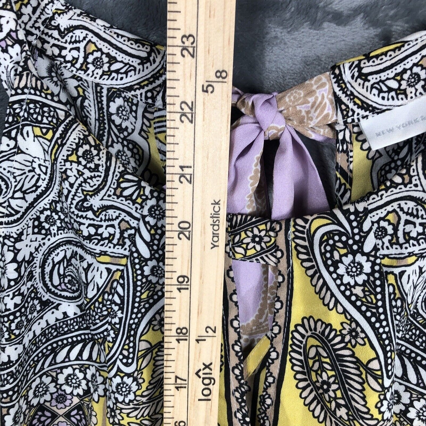 New York And Company Tops Medium Women’s Yellow And Lavender Shirt