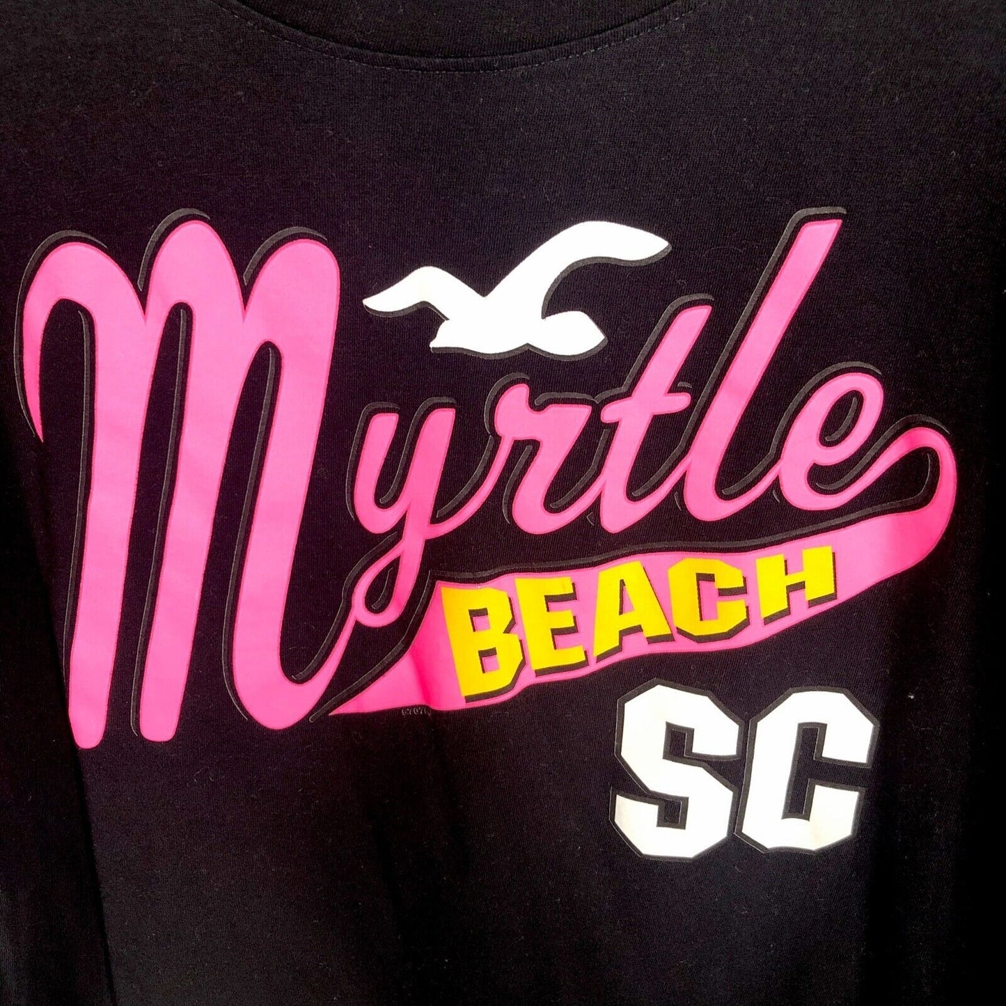 Myrtle Beach Women’s T-Shirt Black Size Large Shirt