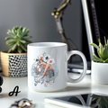 Ceramic Mug Coffee Lovers Gift, Durable White Mug, Poker Theme Mug, Collectible Design, Personalized Option, Gift for Men, 11oz 15oz