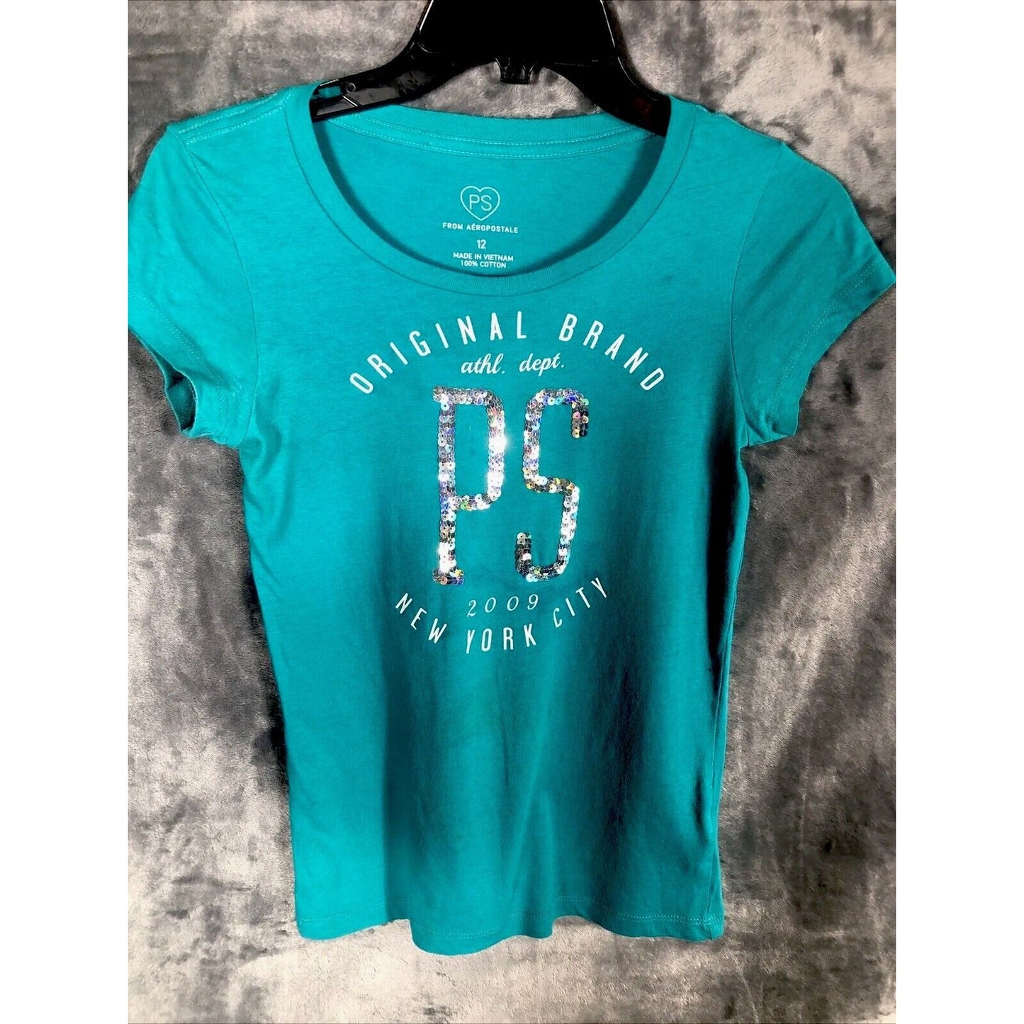 Aeropostale PST Shirt Girls Size 12 Sequined Ps New York City
