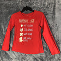 Wonder Nation Girls Pullover Shirt Hot Cocoa Cute Gloves Warm Scarf Logo Size L