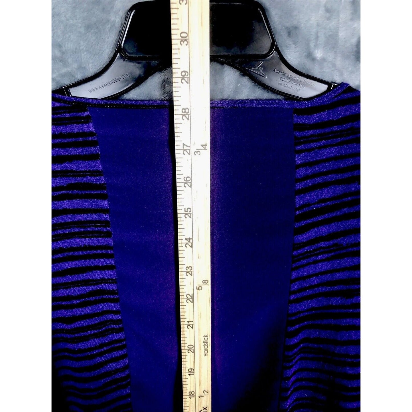 APT 9 Tops Purple/Black Striped Women’s Long Sleeved Shirt Adult Size Medium