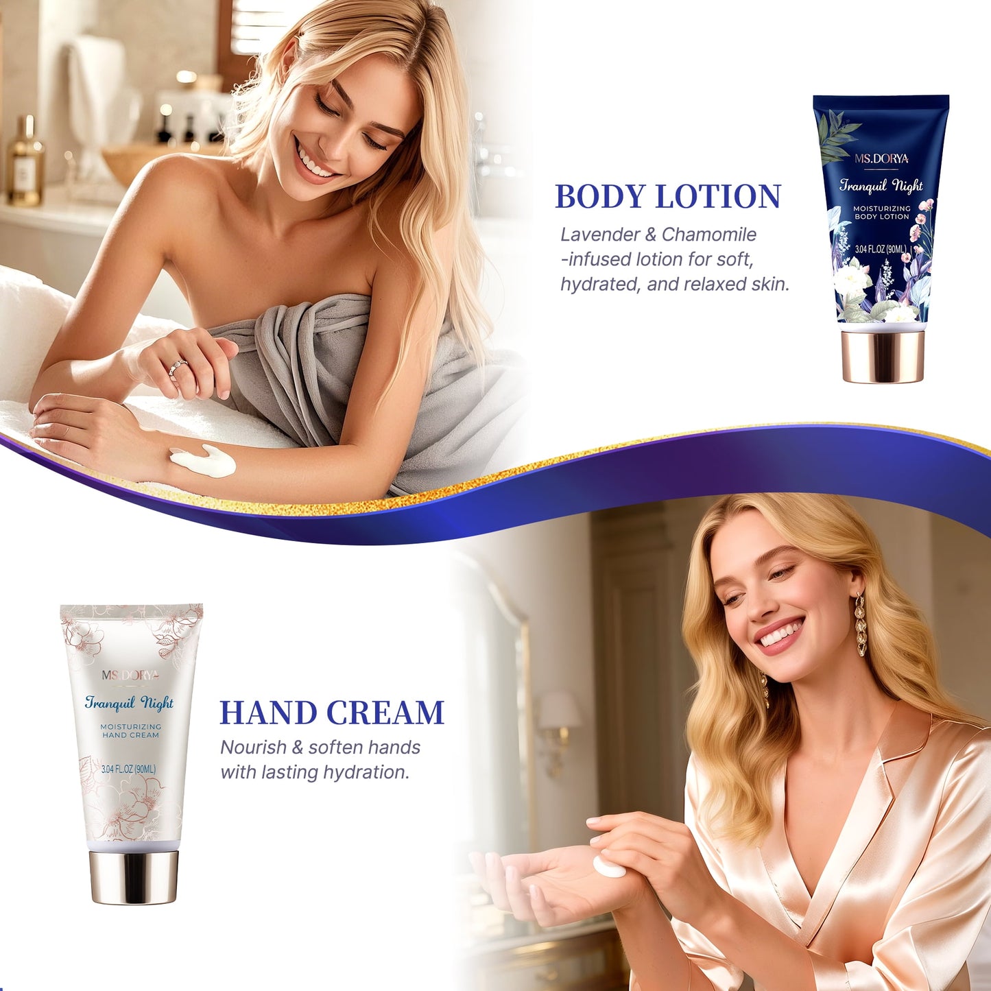 MS.DORYA Spa Gift Set for Women, 8 Pcs Bath and Body Gift Set with Lavender and Chamomile Scent - Walmart.com