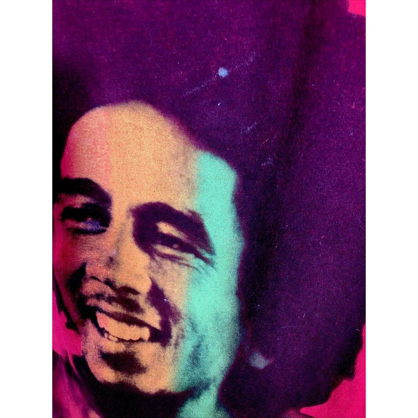 Vintage Bob Marley Rare Concert Shirt￼ Rock Icons Retro Red T-Shirt Size Medium
