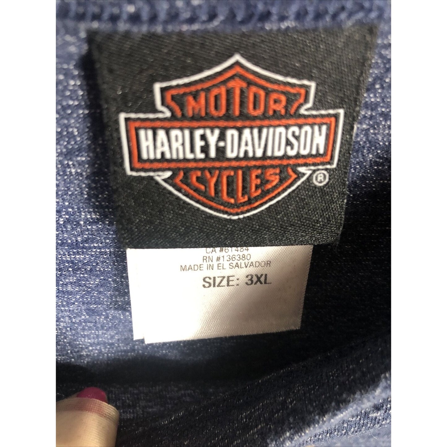 Harley Davidson Shirt Men's Motorcycle  T-Shirt Size Men's 3X Large