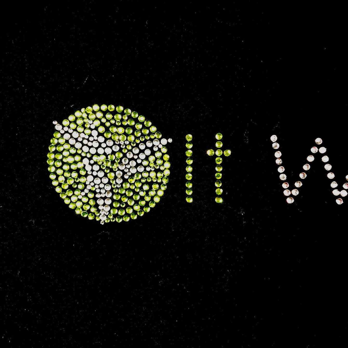 It Works Global Women’s Shirt It Works Bling Black/Green Studded T-Shirt