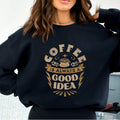 Caffeine Queen Women's Coffee Lover Sweatshirt For Brew-tiful Mornings
