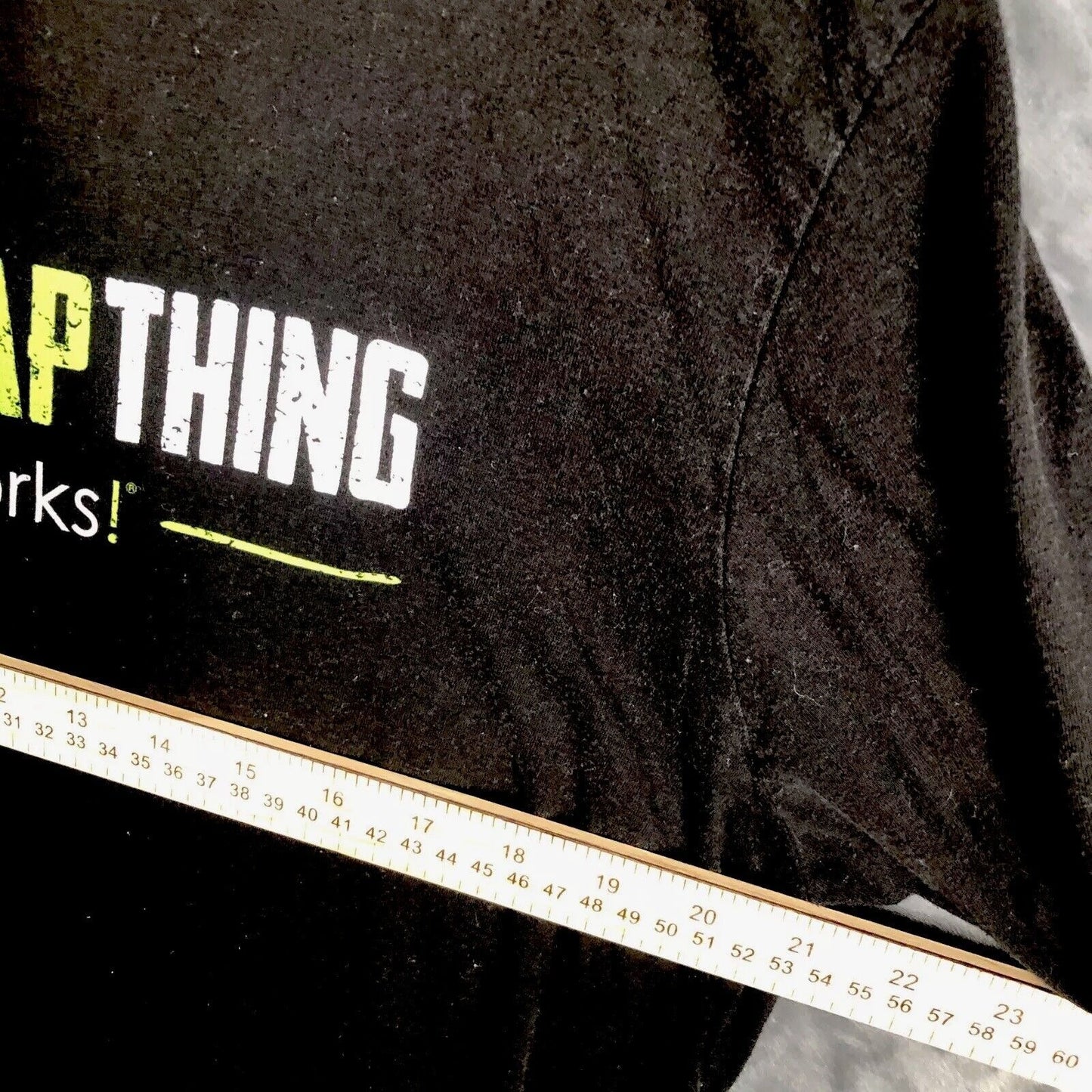 It Works Crazy Wrap Women’s T-Shirt Black Size Large It Works