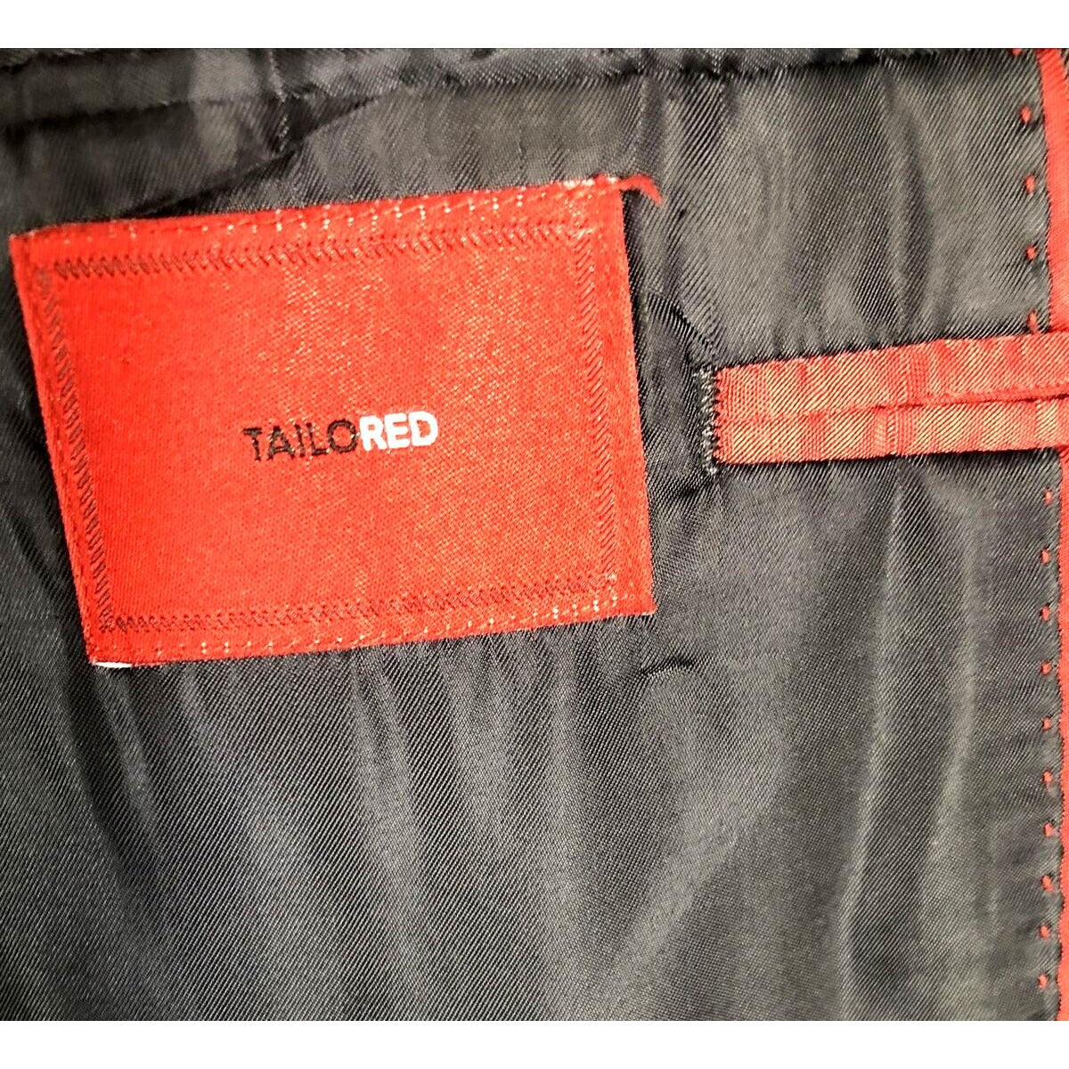 REDA TAILO RED Suit Jacket Men’s Dress Grey Wool Suit Coat Size 46