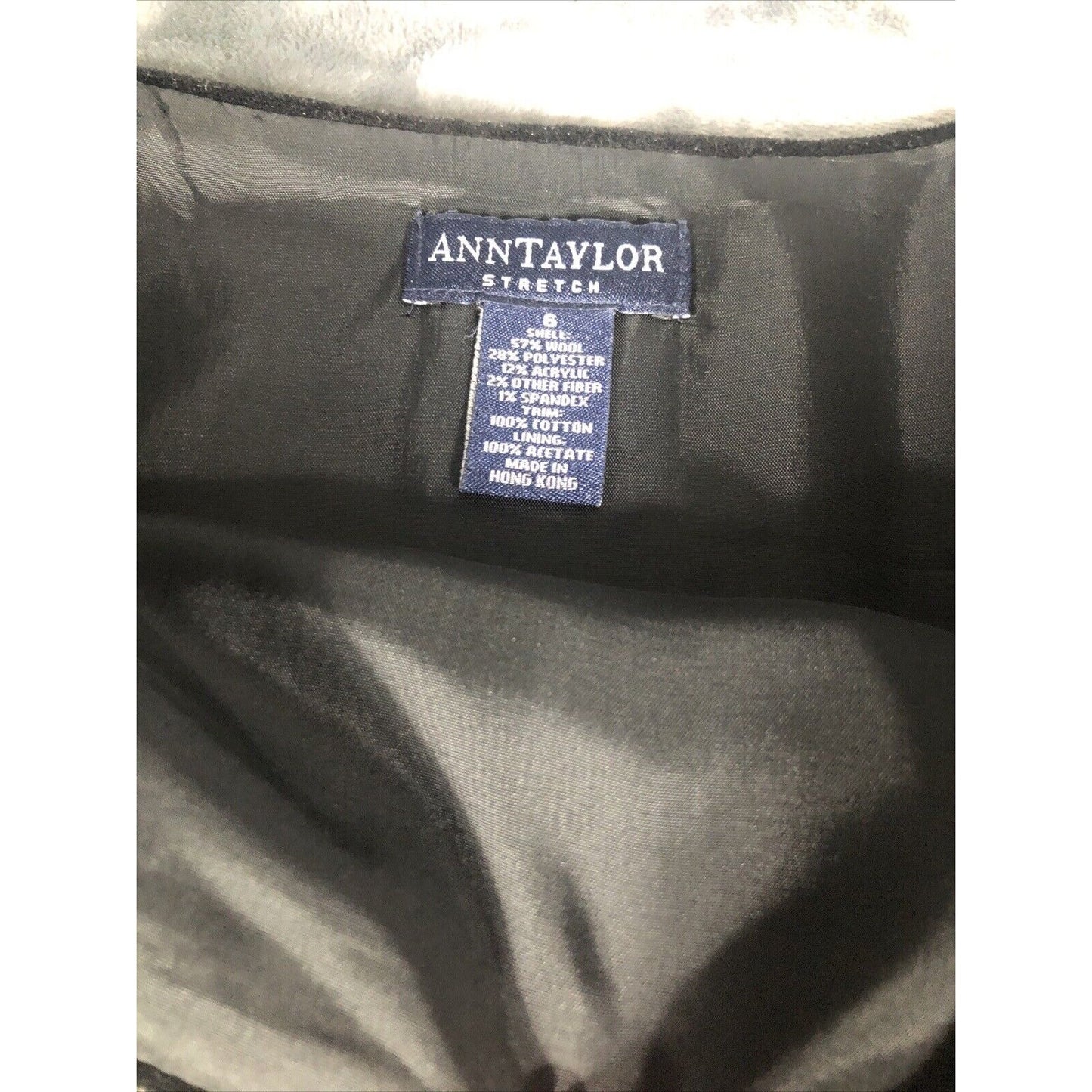 Ann Taylor Women's Gray Stretch Knee Length Lined ￼A-Line Skirt Size 6