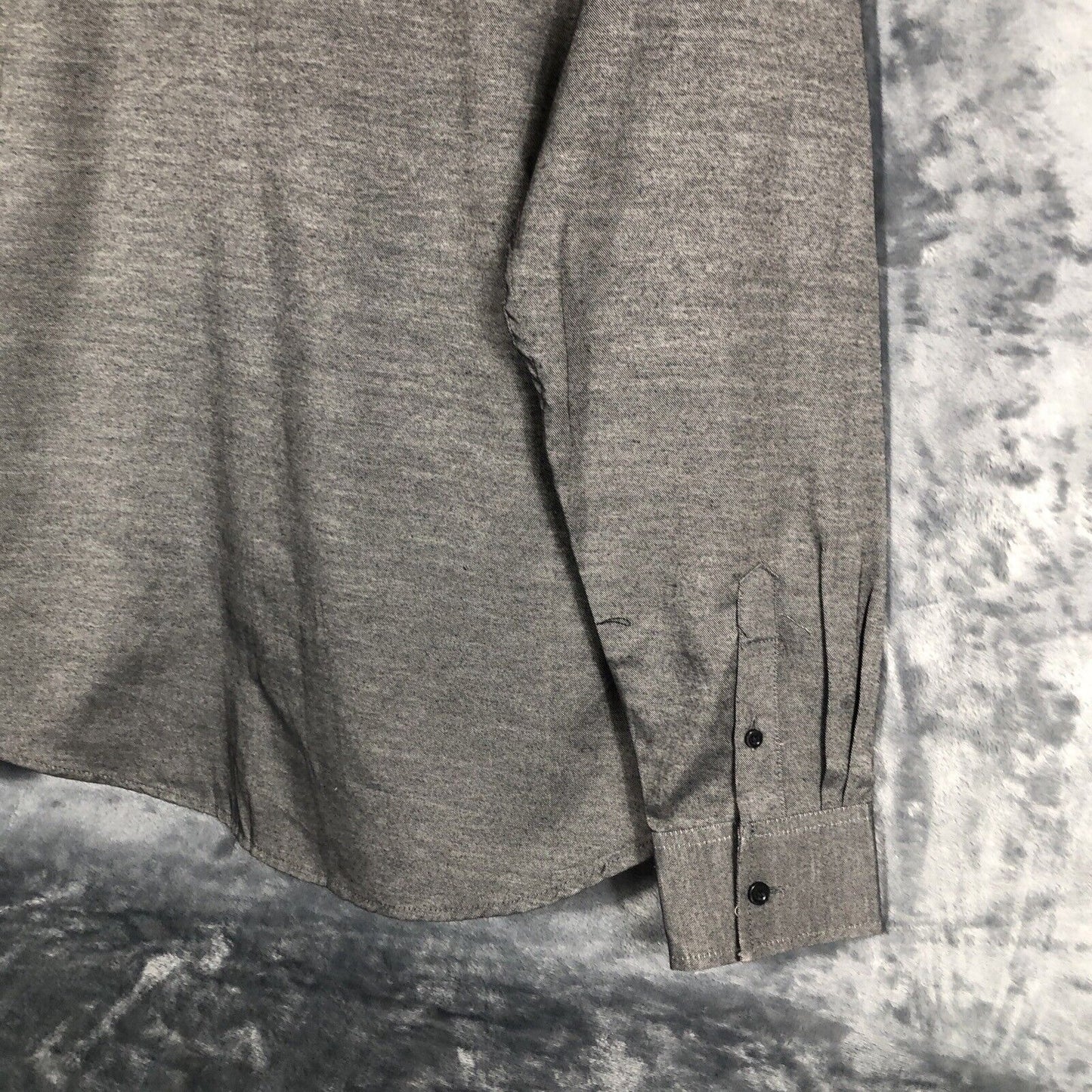 Black Camouflage Men’s Slim Gray Shirt Size Large