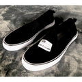 A New Day Shoes Womens 8 Millie Twin Sneakers Slip On 17730 Black Canvas Casual