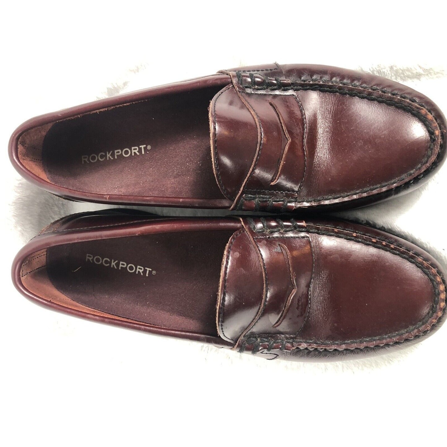 RockSport Men's Brown Leather Dress Shoes
