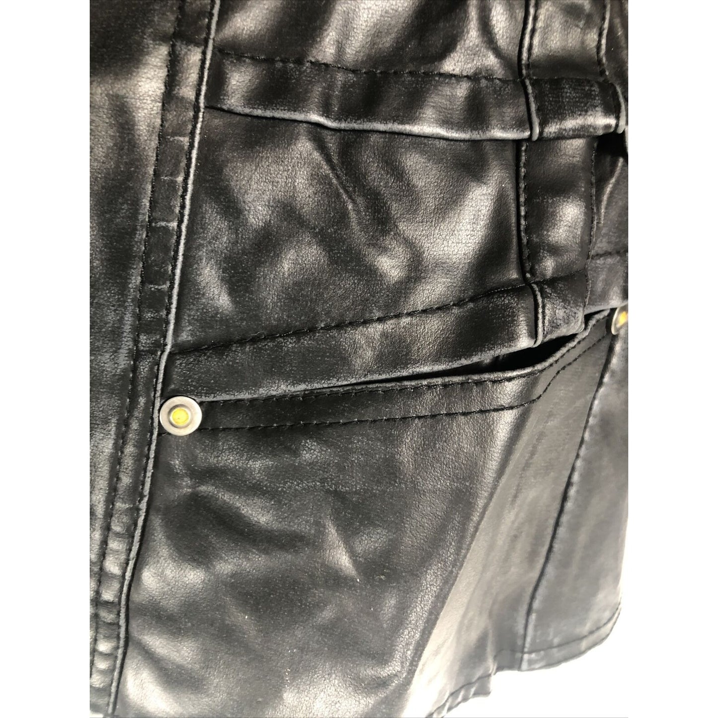 Biker Jacket  Woman's Black Casual Fitted Trendy Stylish Coat