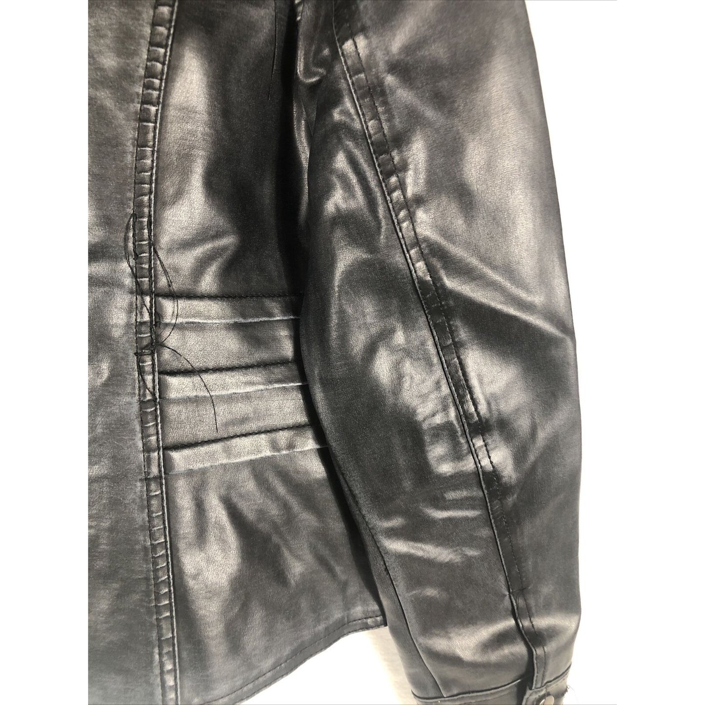 Biker Jacket  Woman's Black Casual Fitted Trendy Stylish Coat