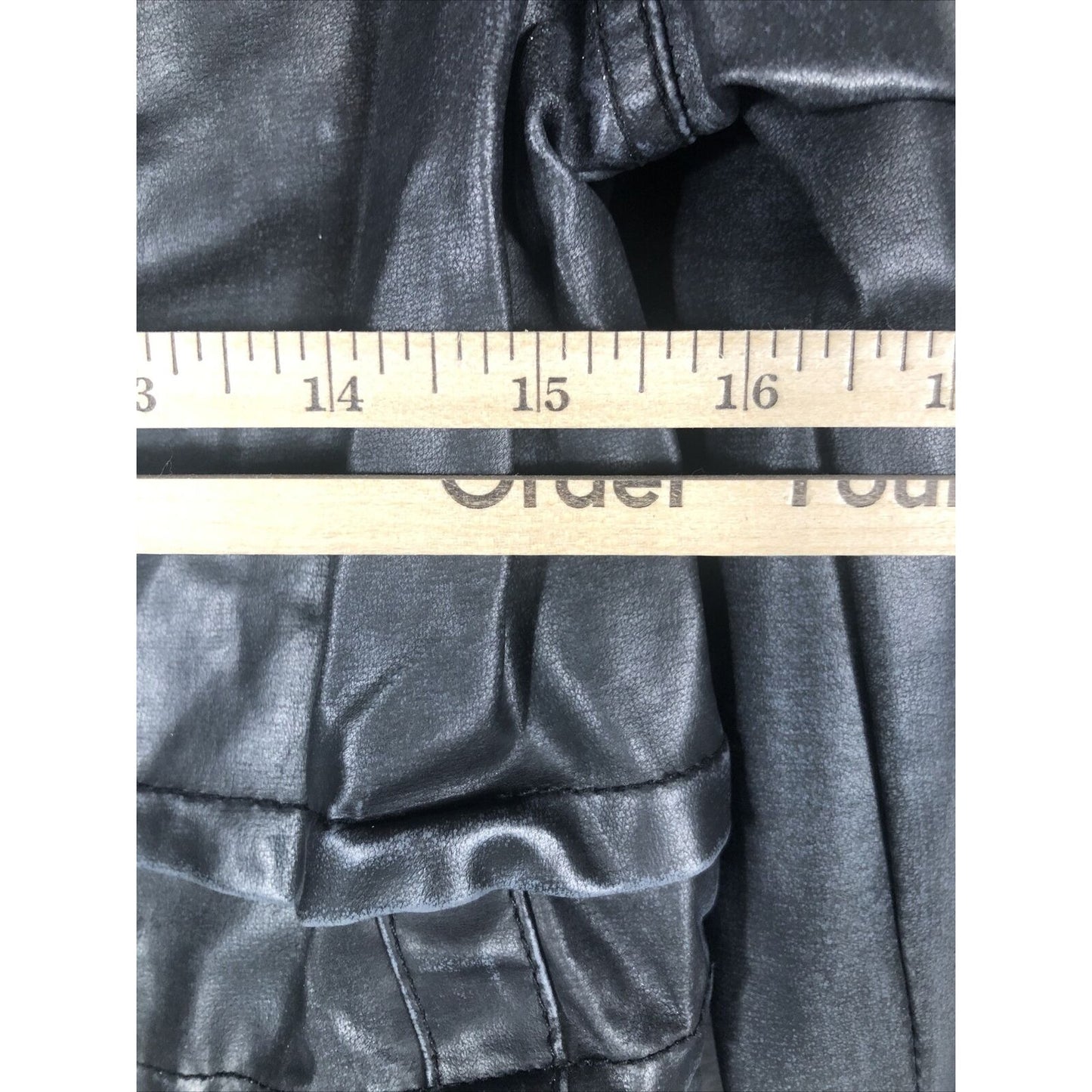 Biker Jacket  Woman's Black Casual Fitted Trendy Stylish Coat