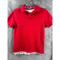 Arizona Jean Co. Mens Red Polo Shirt M Cotton Collared Casual Short Sleeve Top