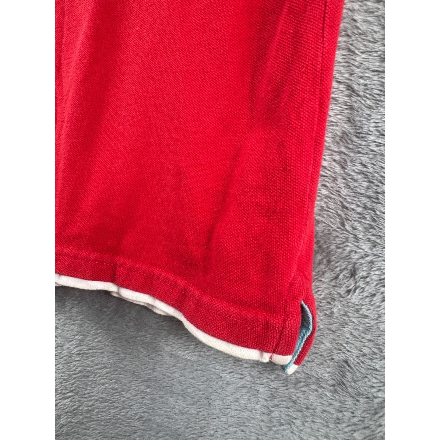 Arizona Jean Co. Mens Red Polo Shirt M Cotton Collared Casual Short Sleeve Top