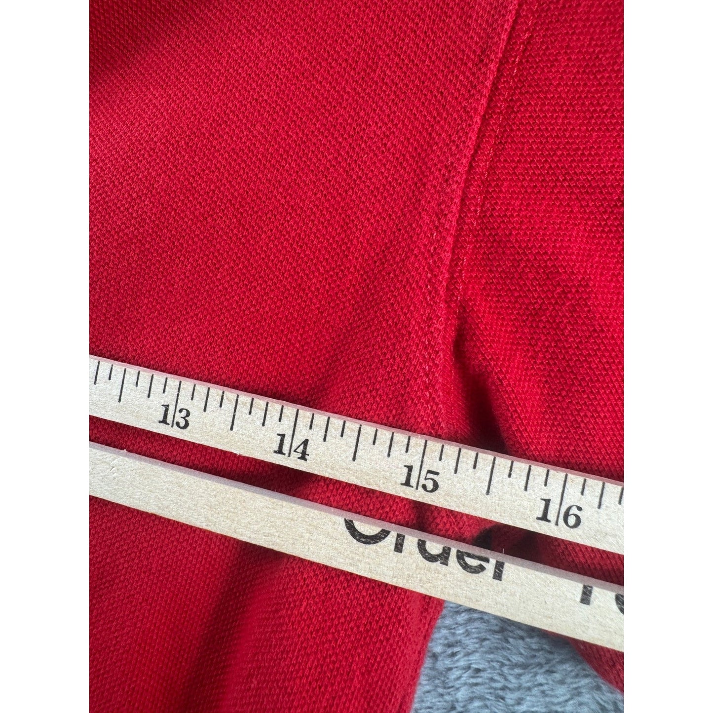 Arizona Jean Co. Mens Red Polo Shirt M Cotton Collared Casual Short Sleeve Top