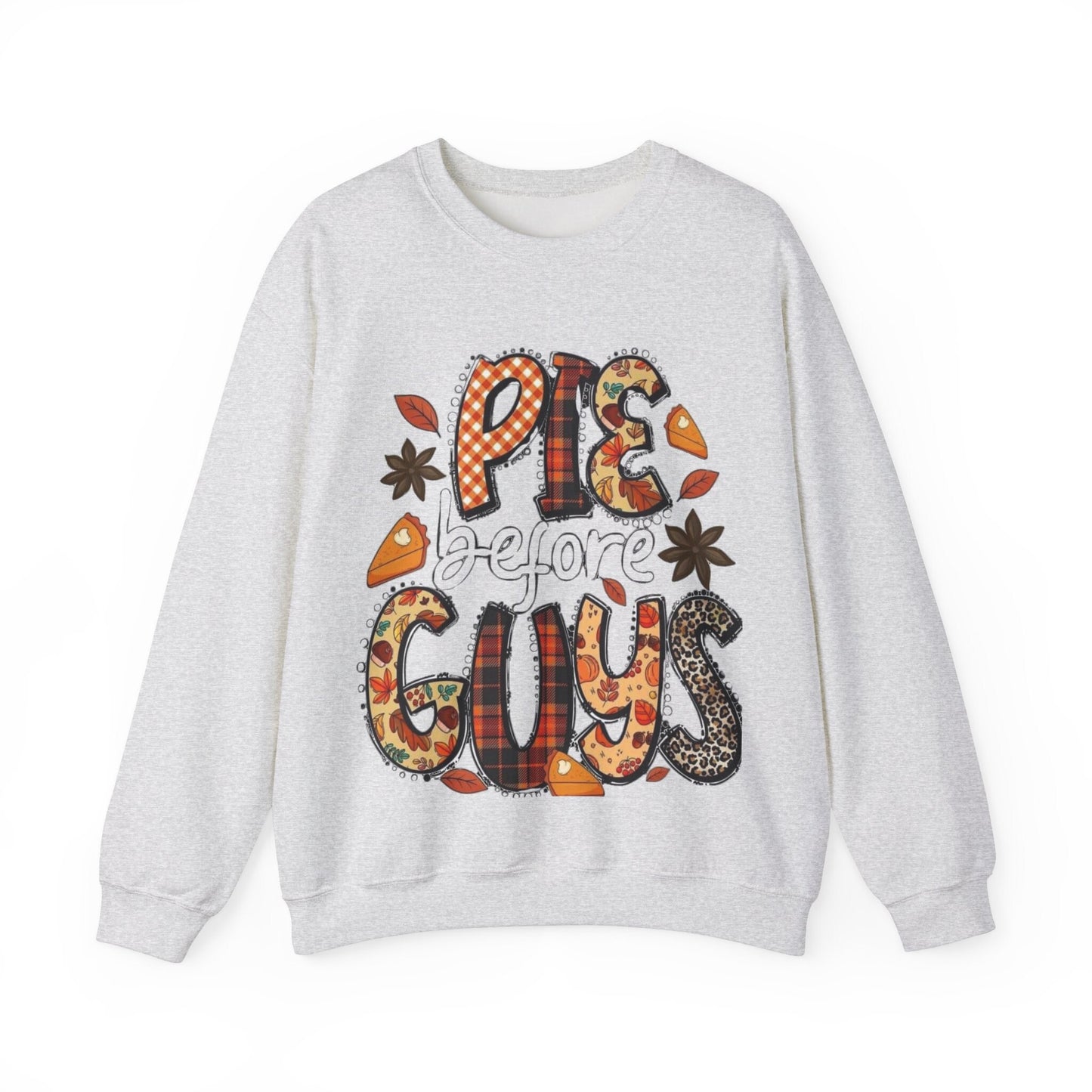Thanksgiving Foodie Shirt: Pies Before Guys Funny Fall Graphic Tee for Baking Lovers